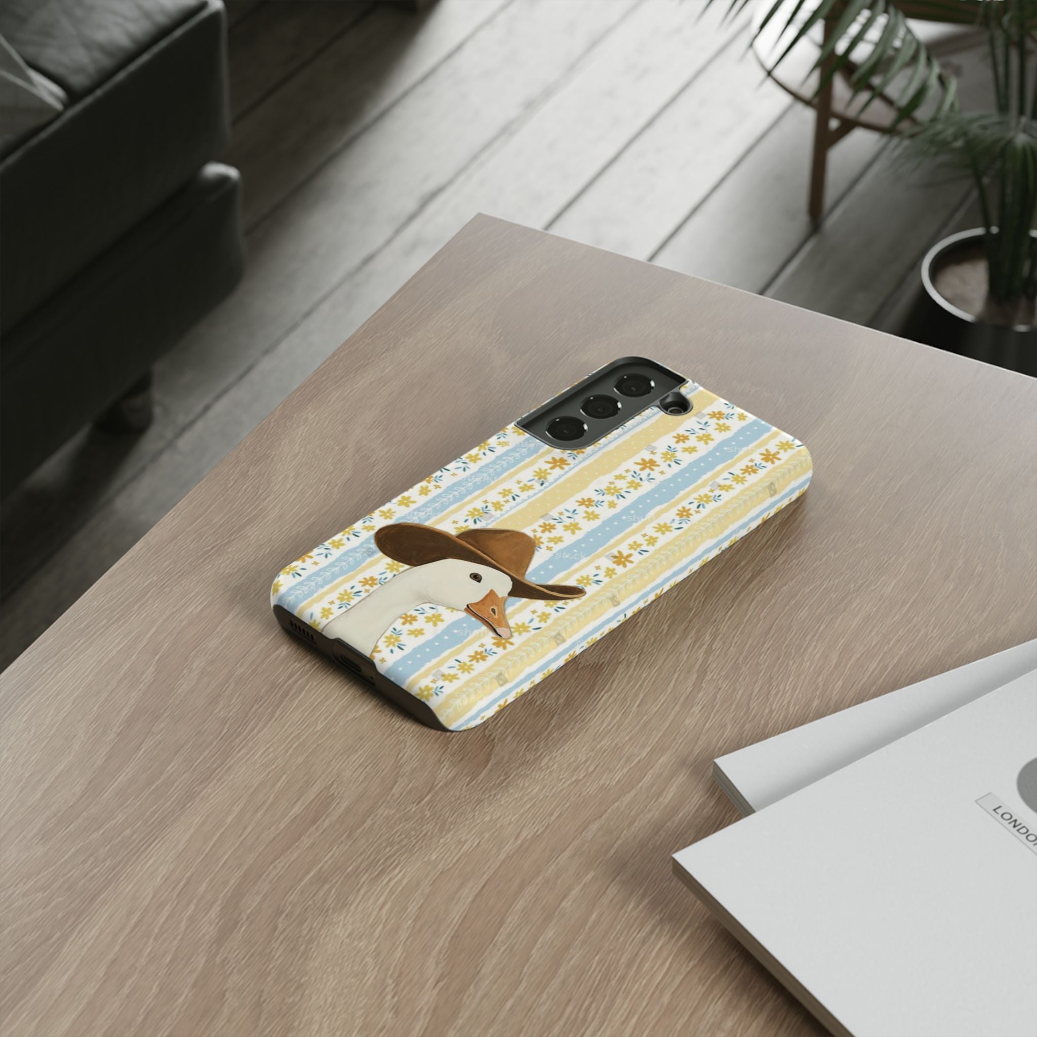 Goose Cowboy Phone Case – Cute Country Floral iPhone Cover
