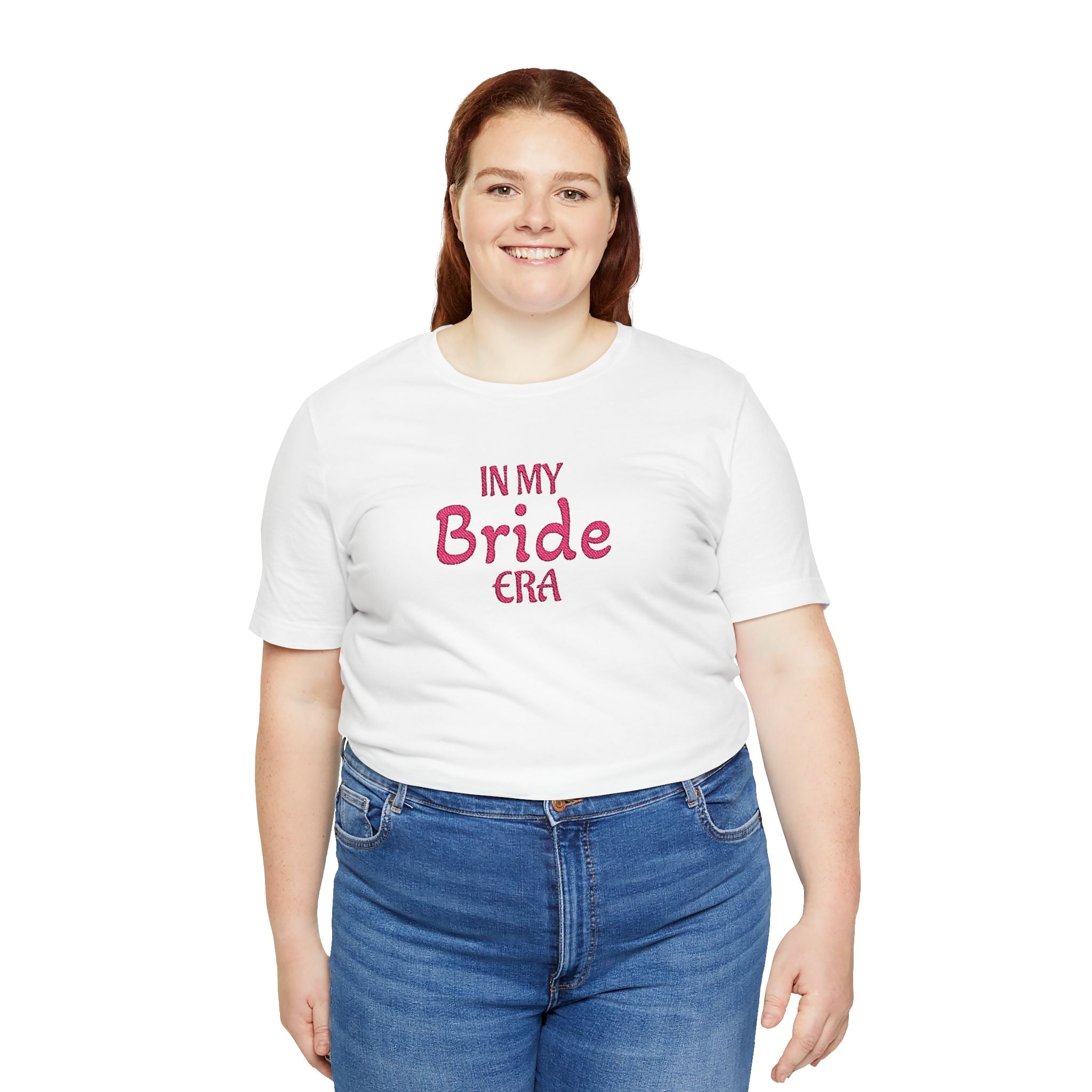 Embroidered Bride Tee — "In My Bride Era" Bachelorette T‑Shirt