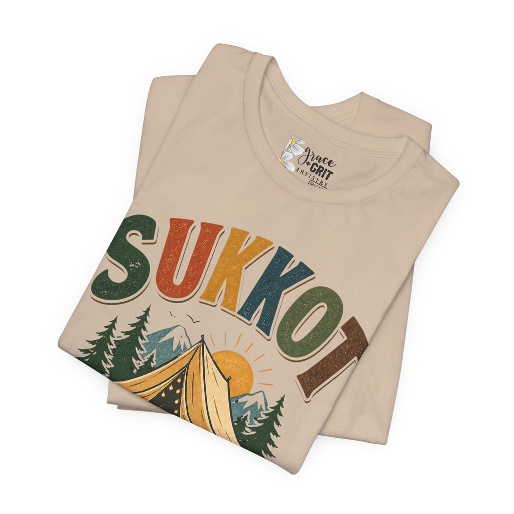 Sukkot Camping T-Shirt — "Sukkot: The World's Largest Family Camping Trip"