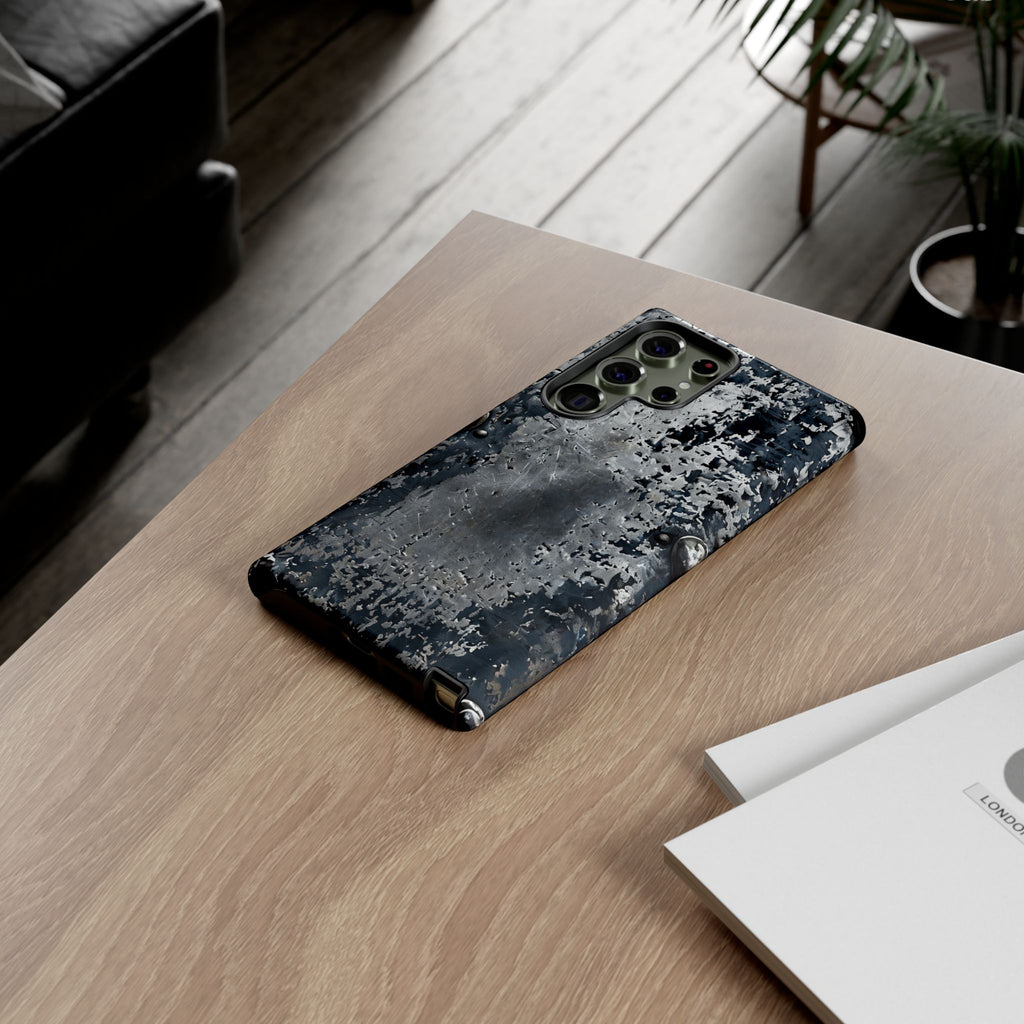 Rugged Rusted Metal Phone Case — Industrial Distressed Armor for iPhone