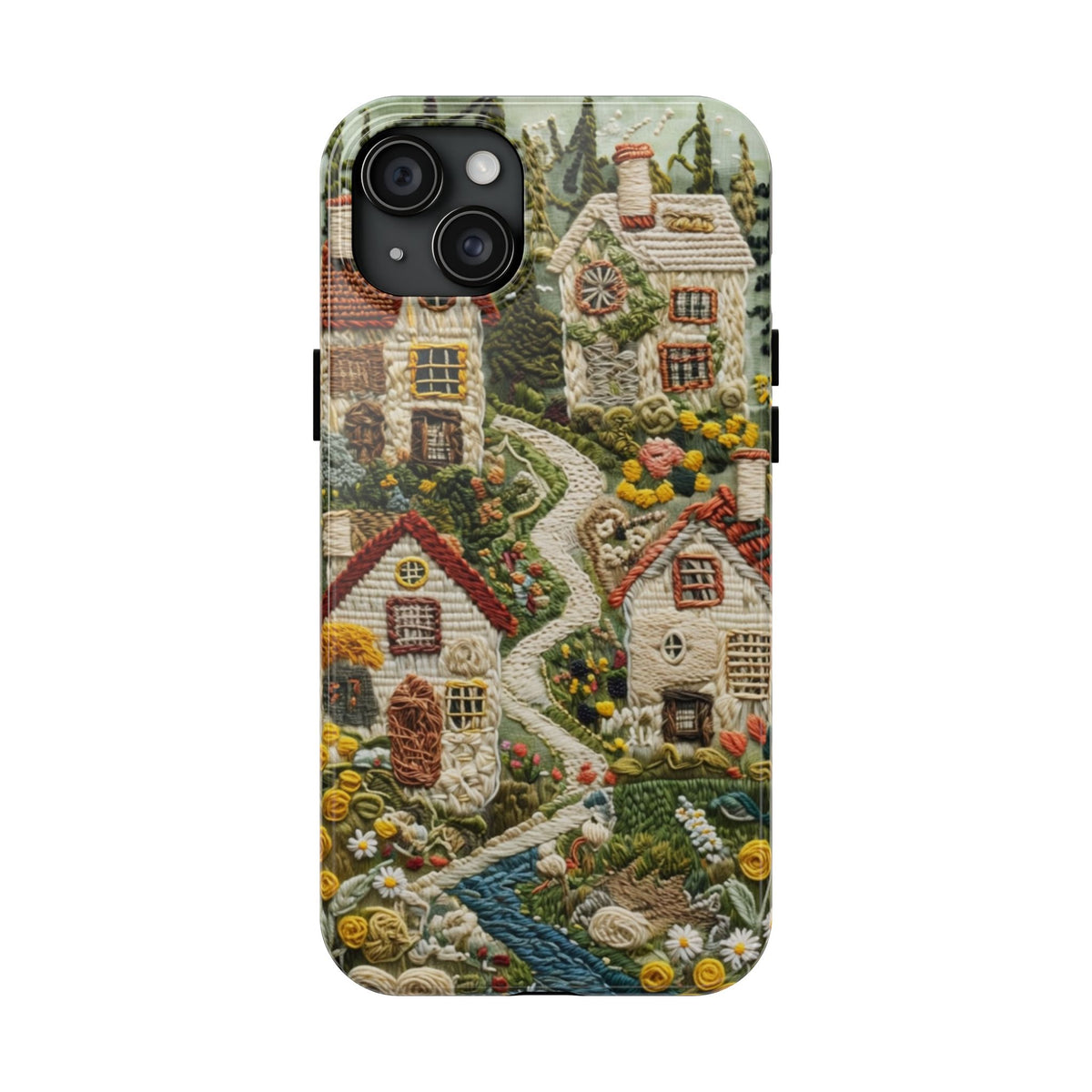 Cozy Cottagecore Village Tough Phone Case