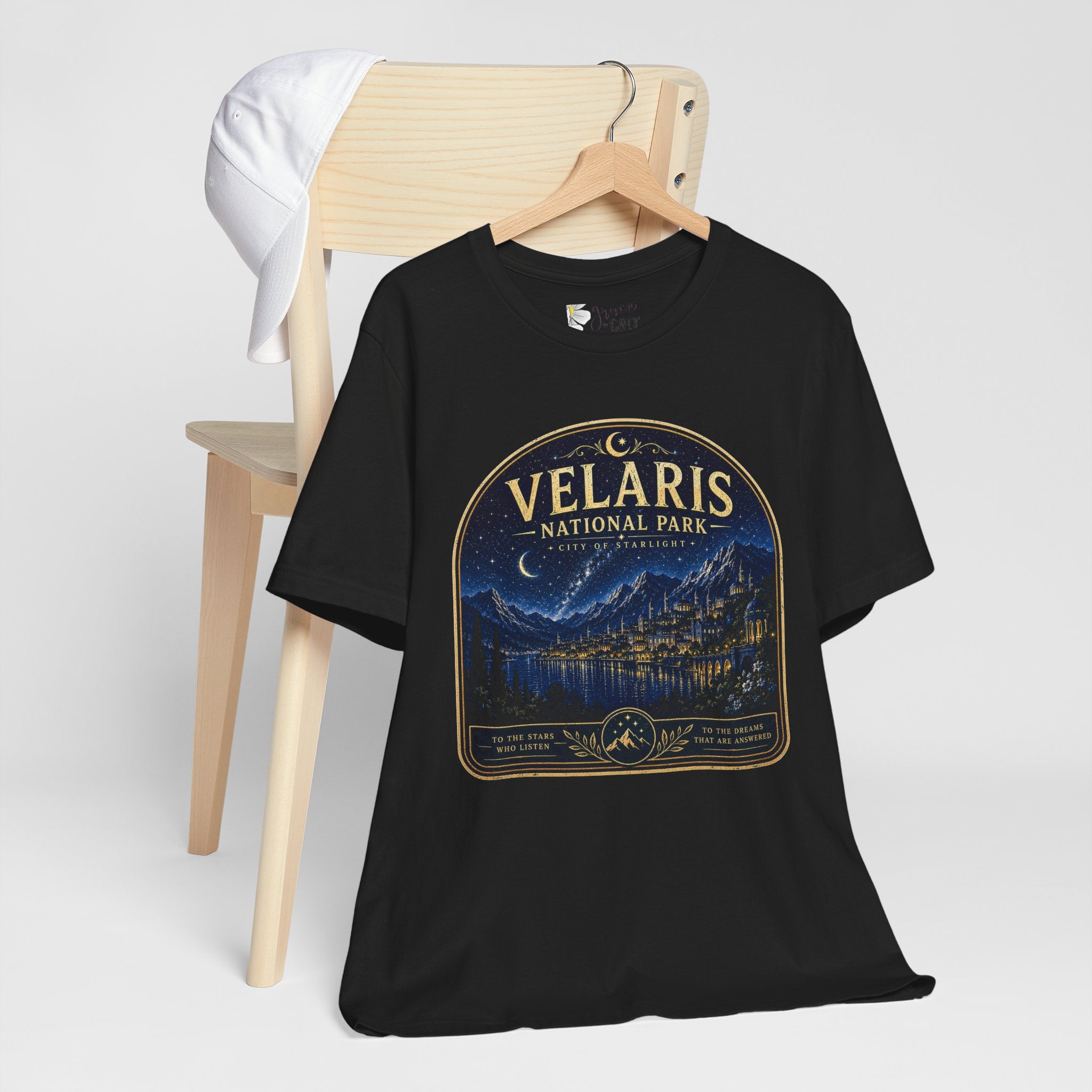 Velaris National Park Tee — Nighttime Cityscape Graphic Shirt