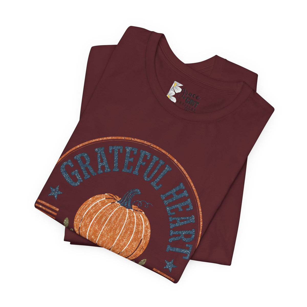 Grateful Hearts Thanksgiving Pumpkin Tee