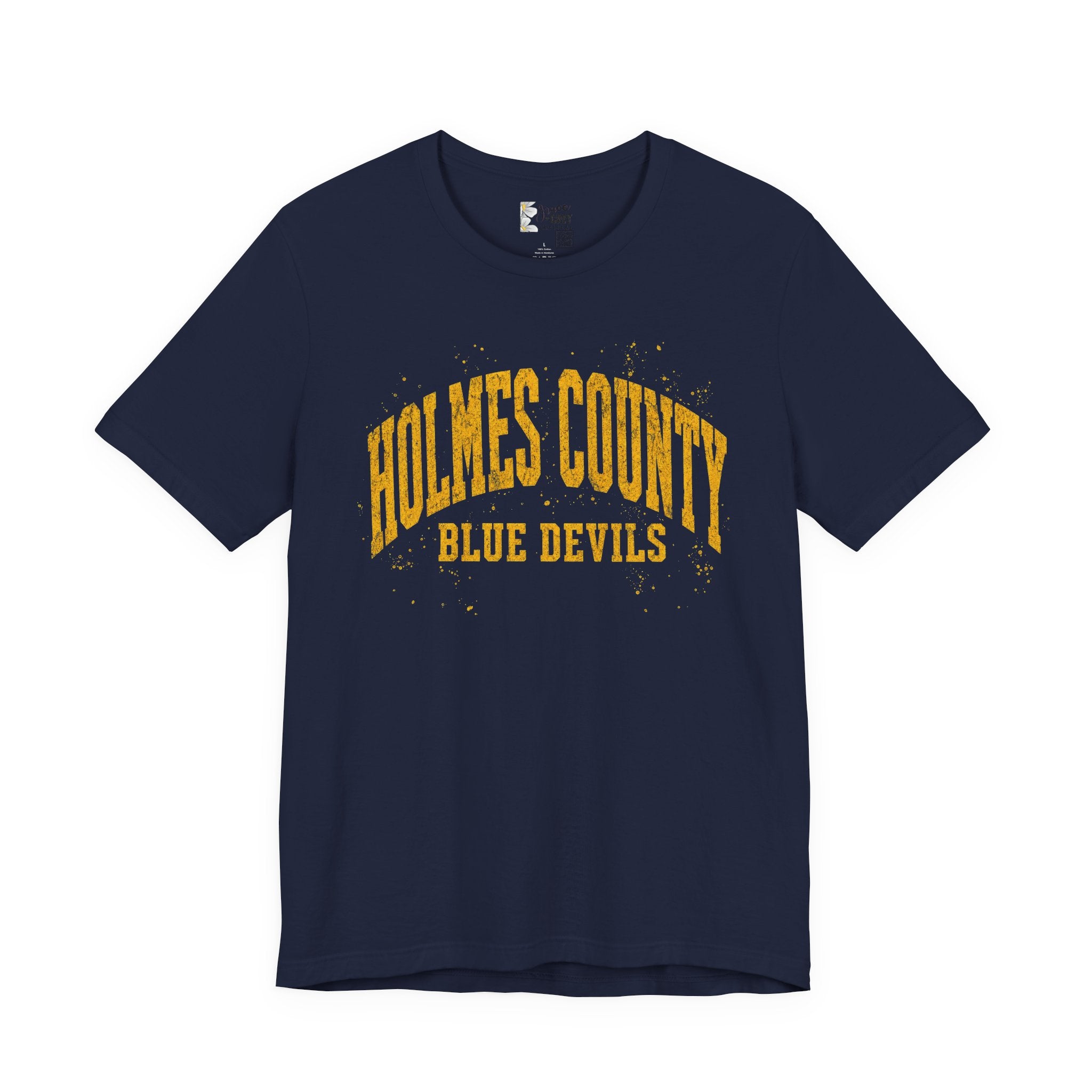 Holmes County Blue Devils Vintage Crew T‑Shirt