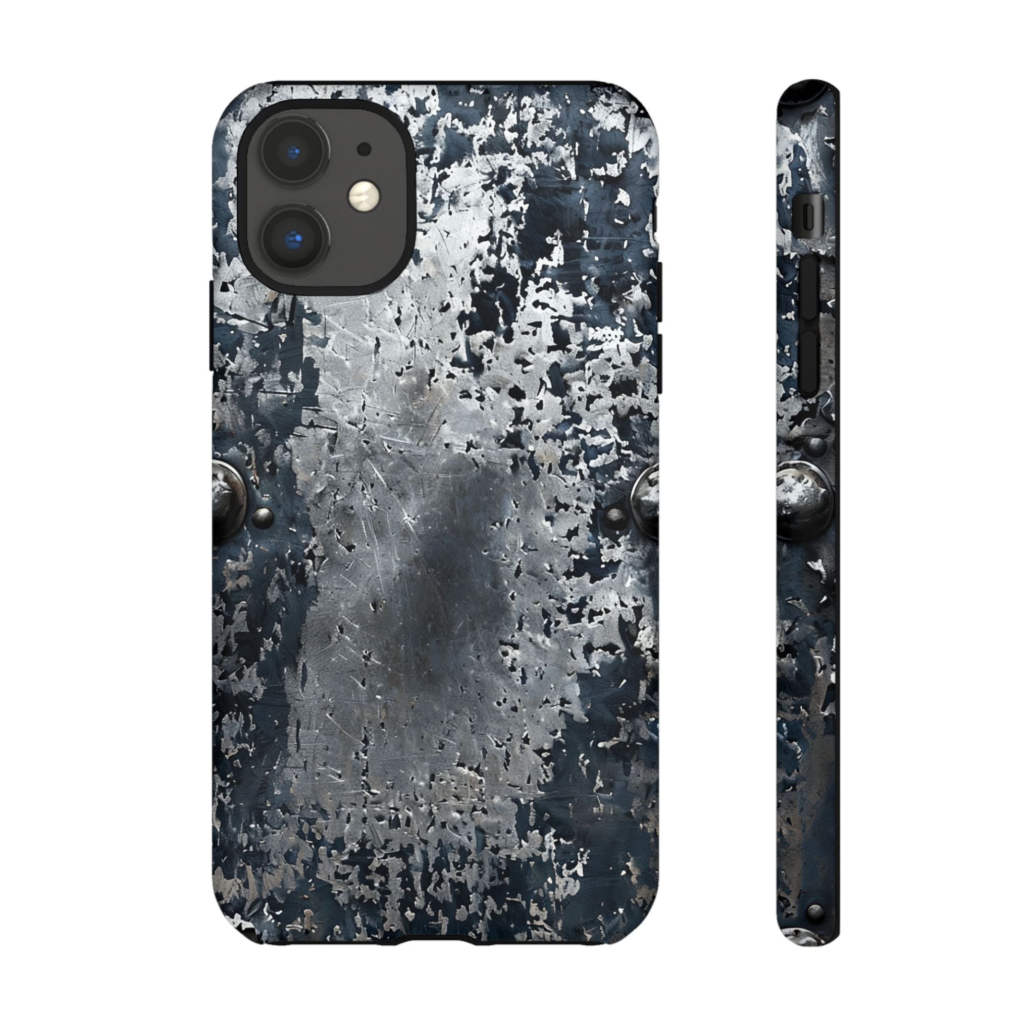 Rugged Rusted Metal Phone Case — Industrial Distressed Armor for iPhone