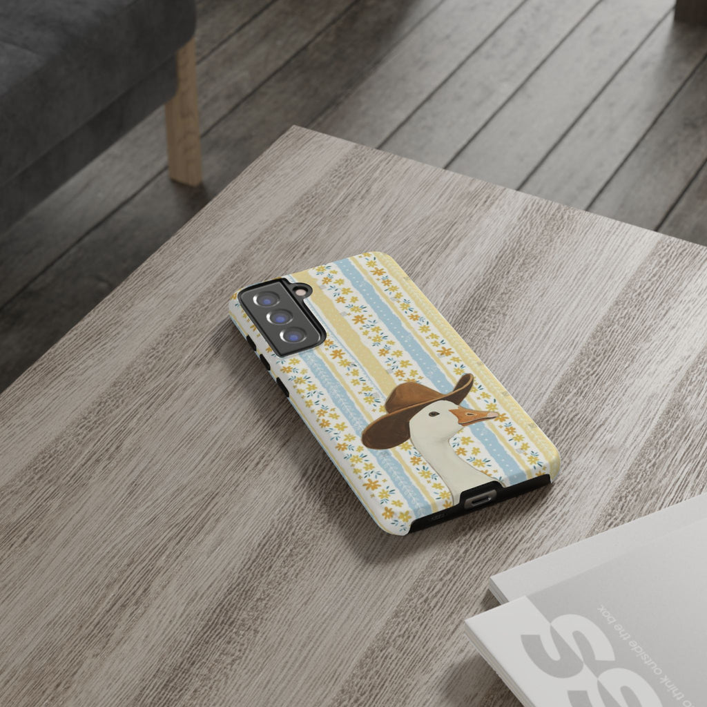 Goose Cowboy Phone Case – Cute Country Floral iPhone Cover