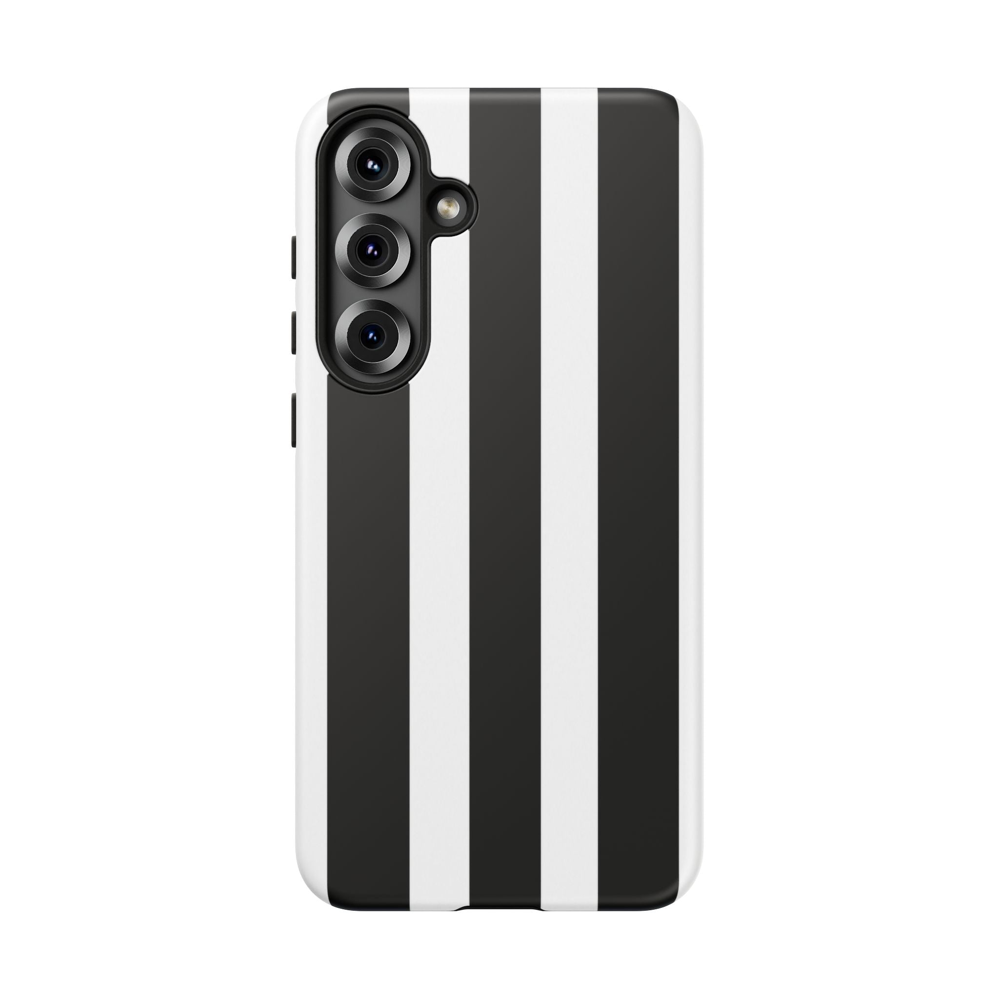 Black & White Vertical Stripe Phone Case — Tough Protective iPhone Cover