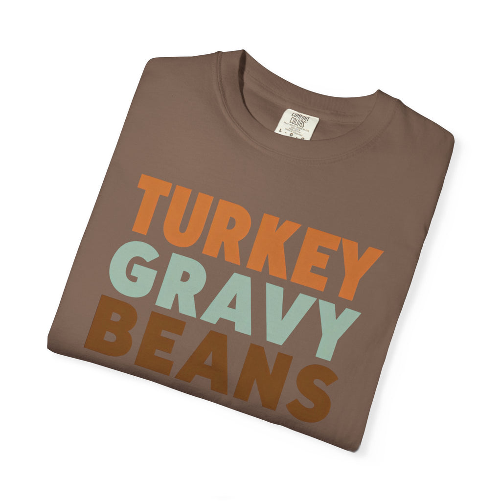 Turkey Gravy Beans and Rolls Casserole Thanksgiving T-Shirt