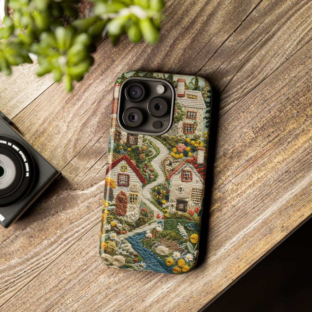 Cottagecore Garden Village Phone Case