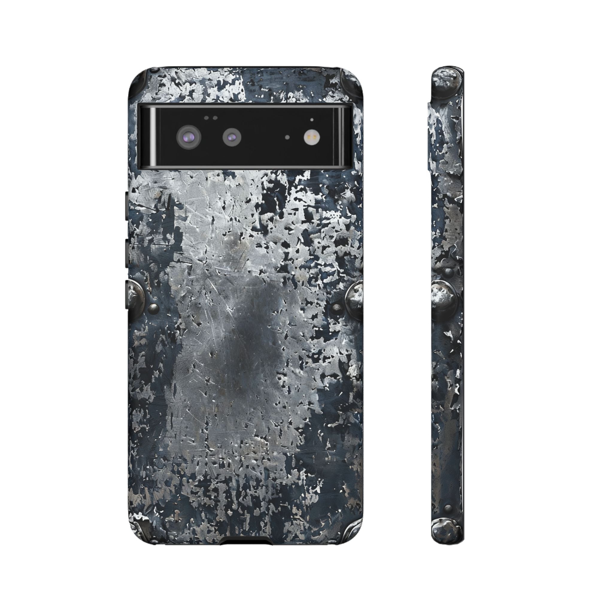 Rugged Rusted Metal Phone Case — Industrial Distressed Armor for iPhone