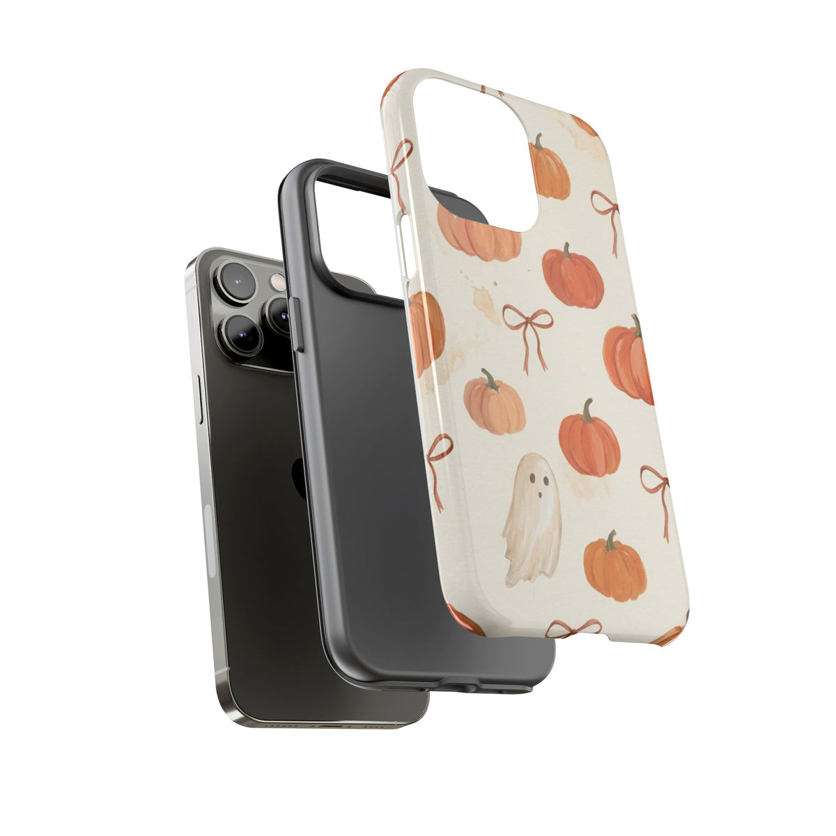 Autumn Pumpkin Ghost Tough Phone Case