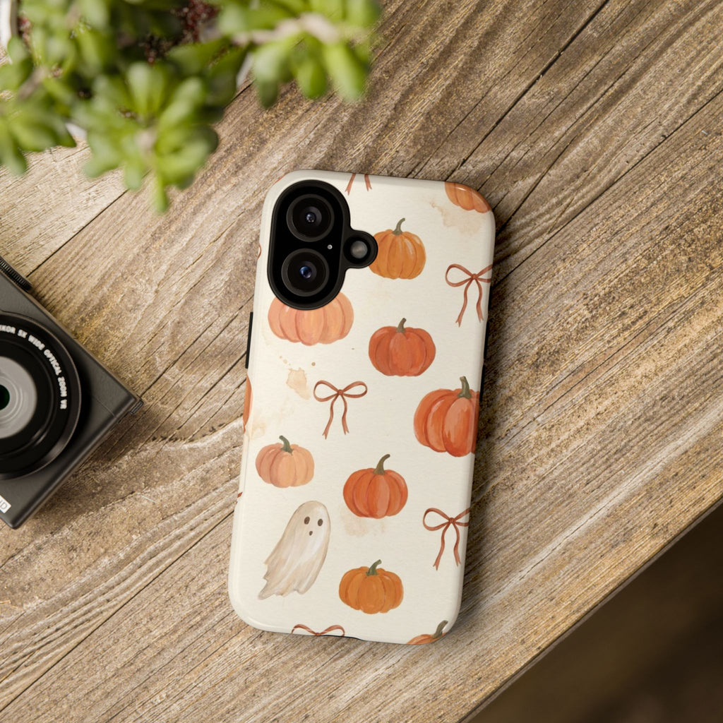 Autumn Pumpkin Ghost Tough Phone Case