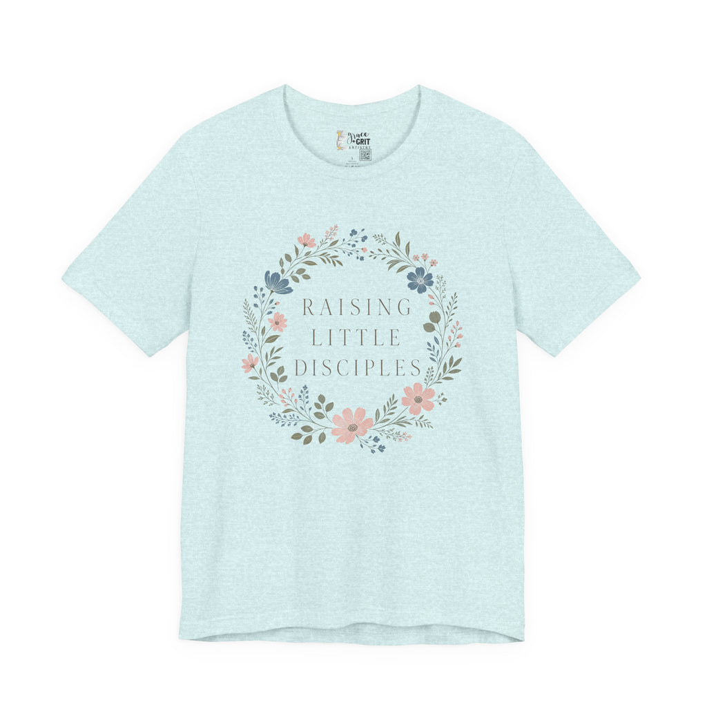 T-Shirt — "Raising Little Disciples" Floral Kids Ministry Tee