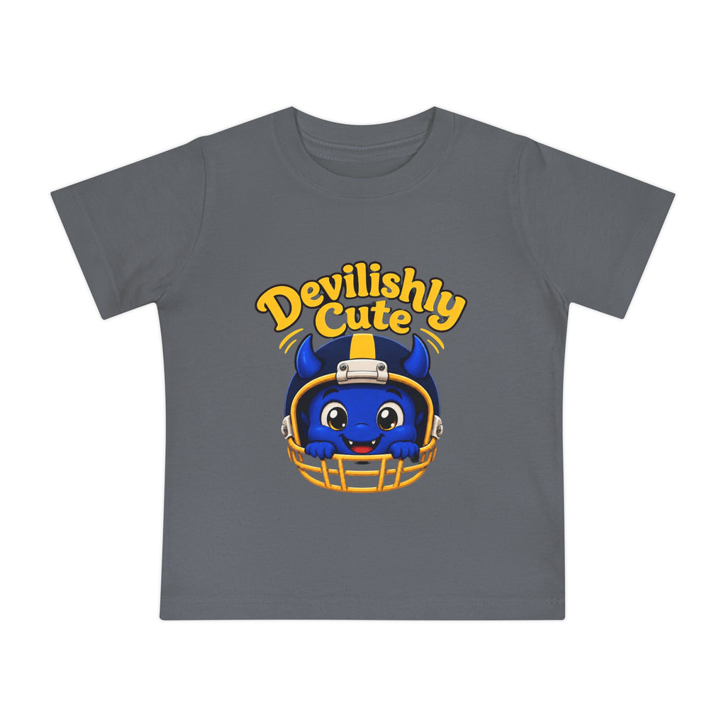 Devilishly Cute Baby T-Shirt — Football Helmet Monster Infant Tee