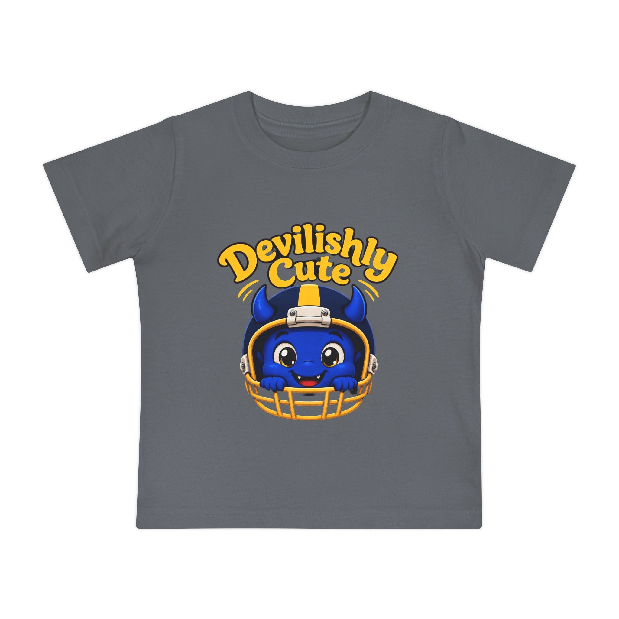 Devilishly Cute Baby T-Shirt — Football Helmet Monster Infant Tee
