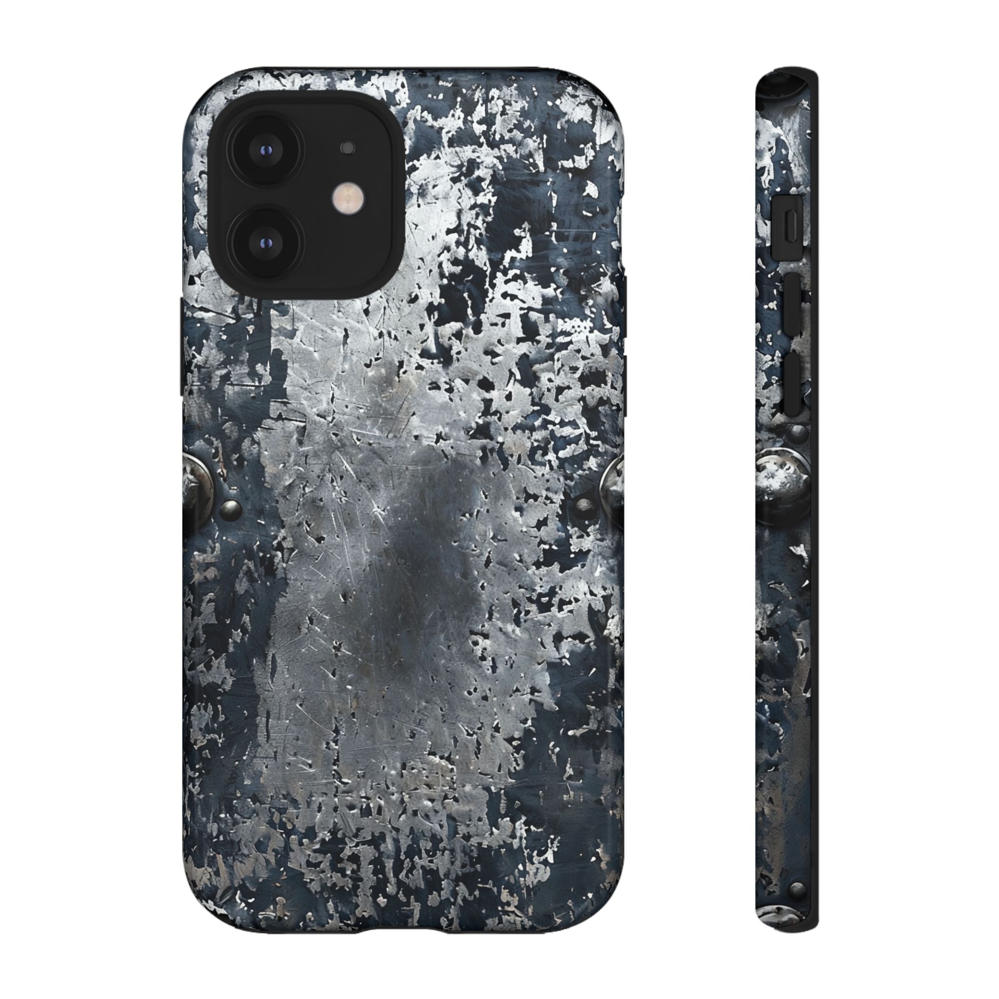 Rugged Rusted Metal Phone Case — Industrial Distressed Armor for iPhone