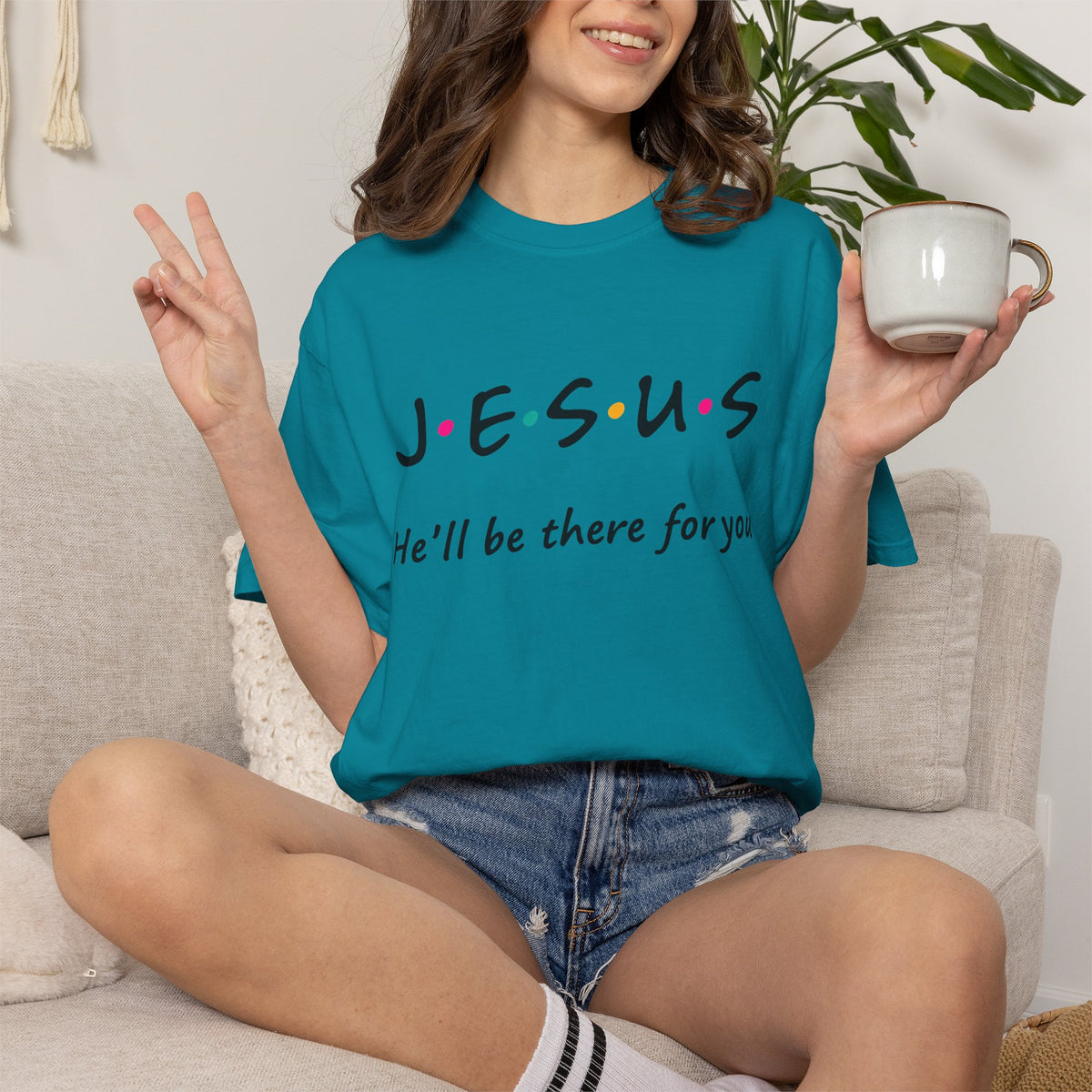 Jesus He’ll Be There for You Christian T-Shirt