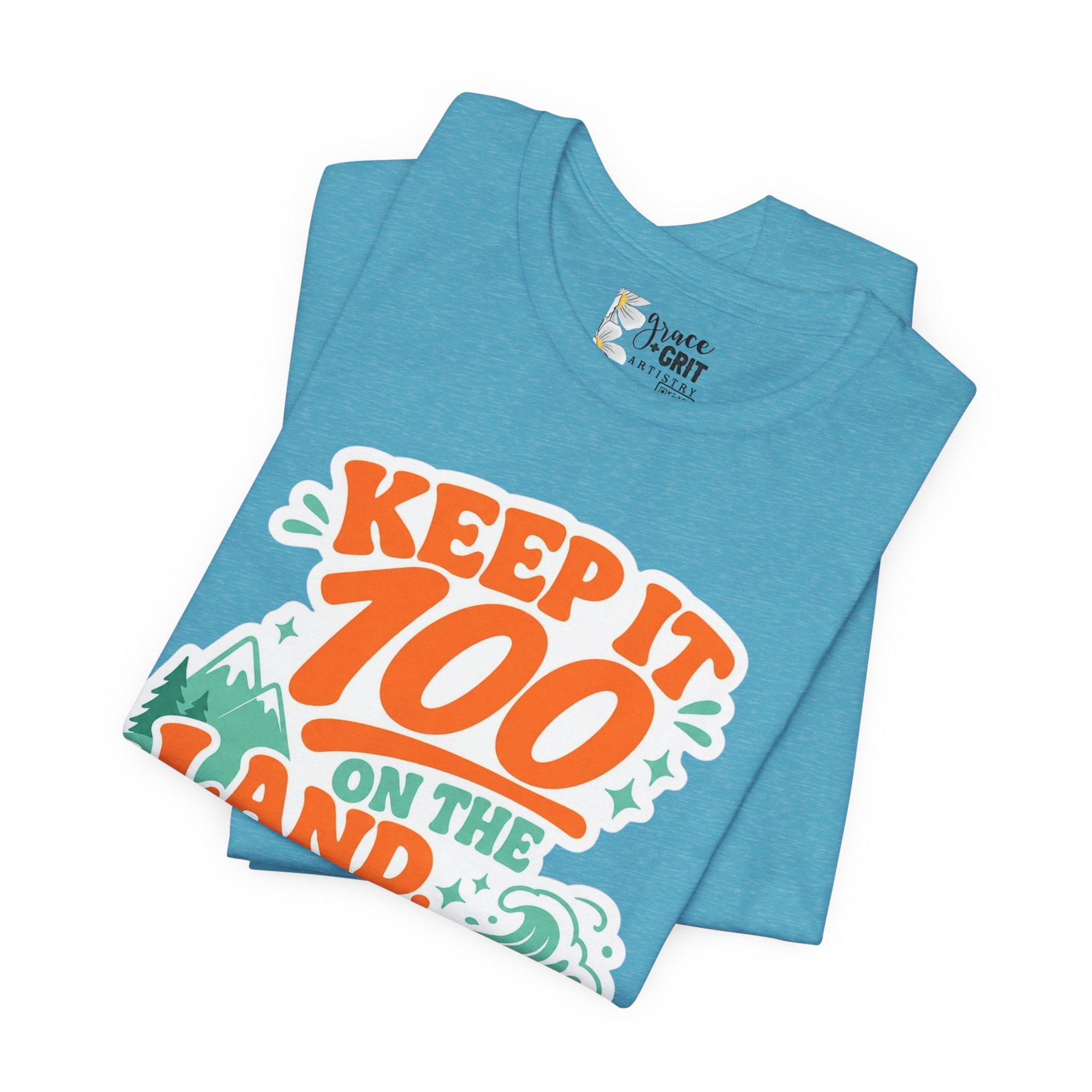 Keep It 100 Tee — On the Land, The Sea, The Sky Graphic T-Shirt