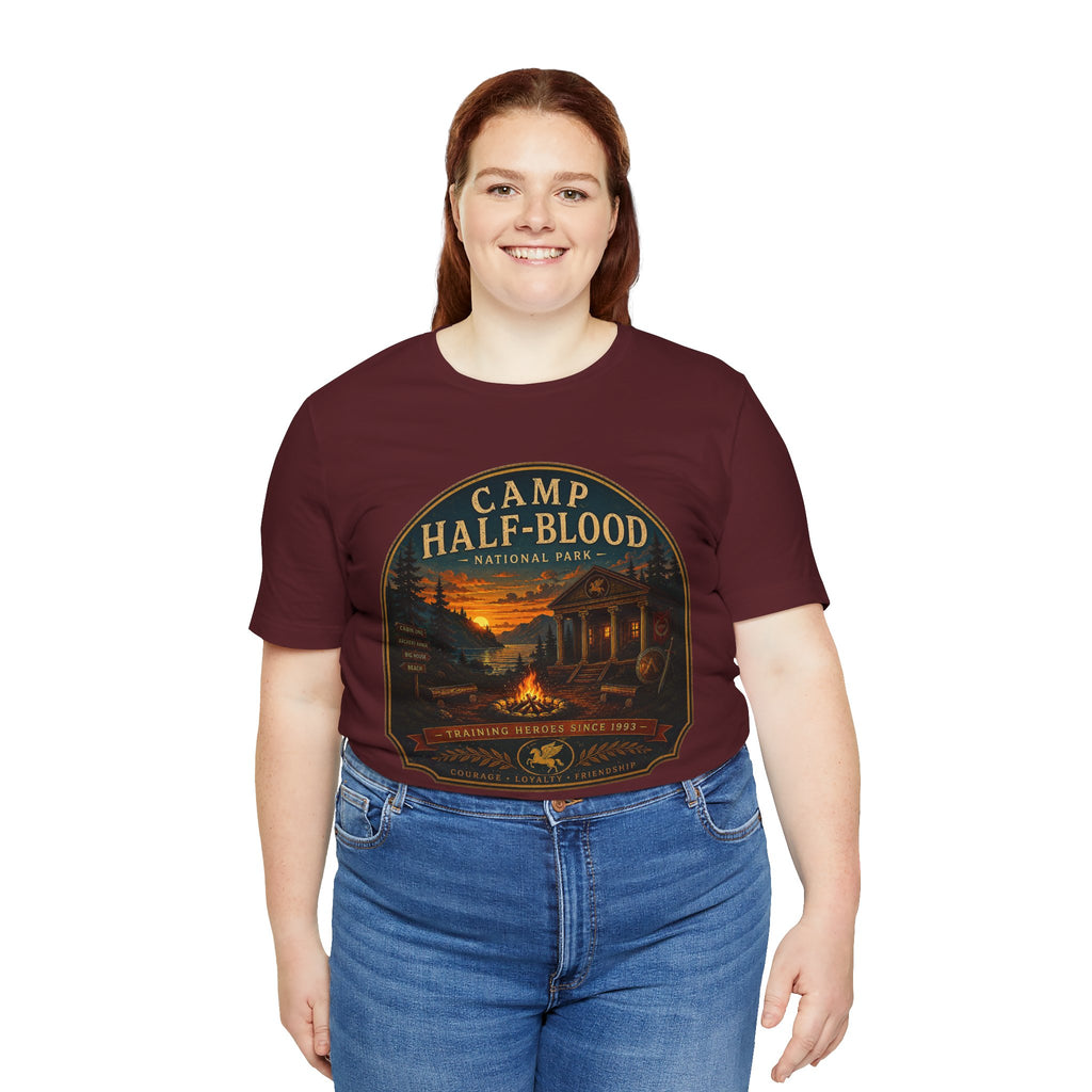 Camp Half-Blood Graphic Tee — Vintage National Park Percy Jackson Shirt