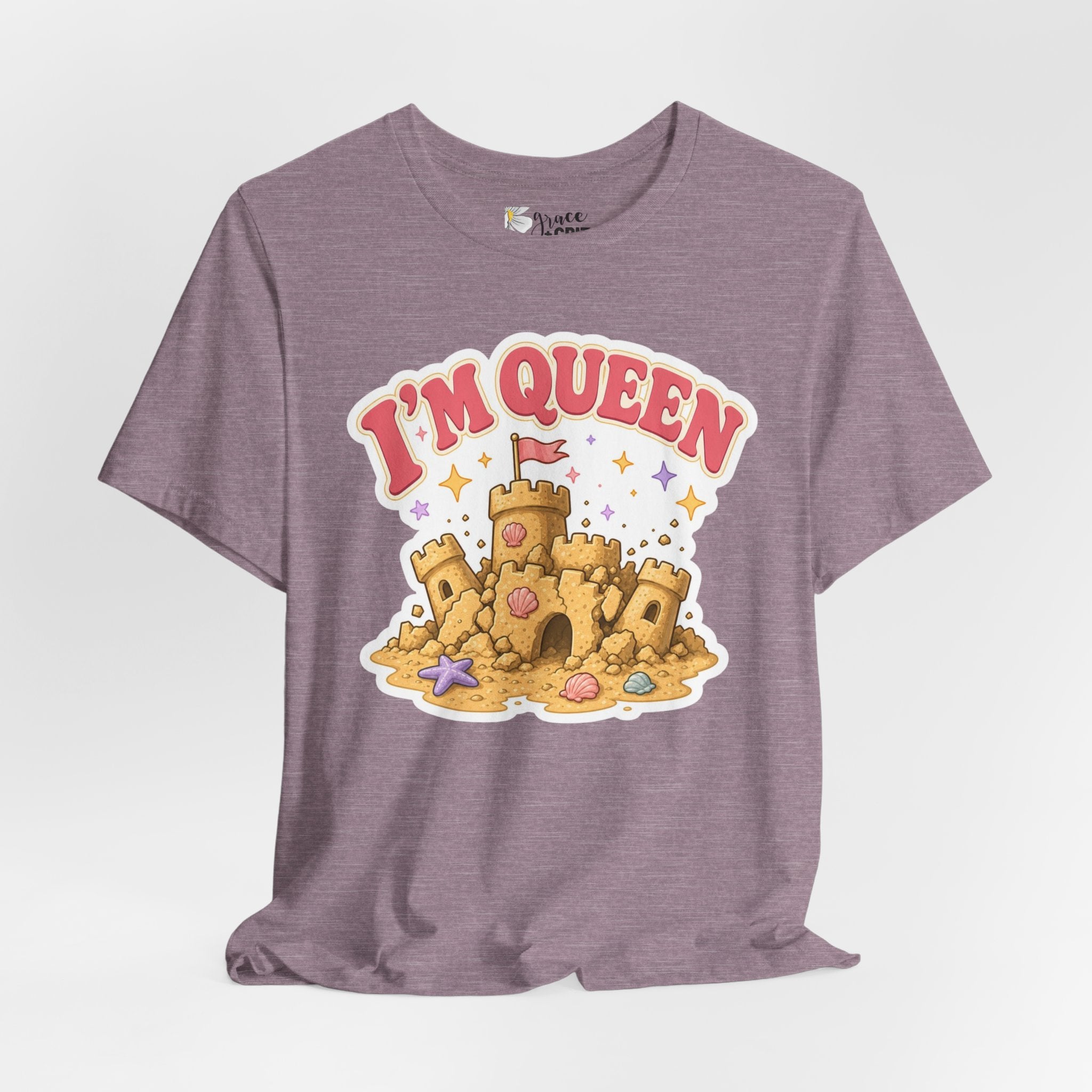 I'm Queen Sandcastle Tee | Cute Beach Princess Graphic Shirt