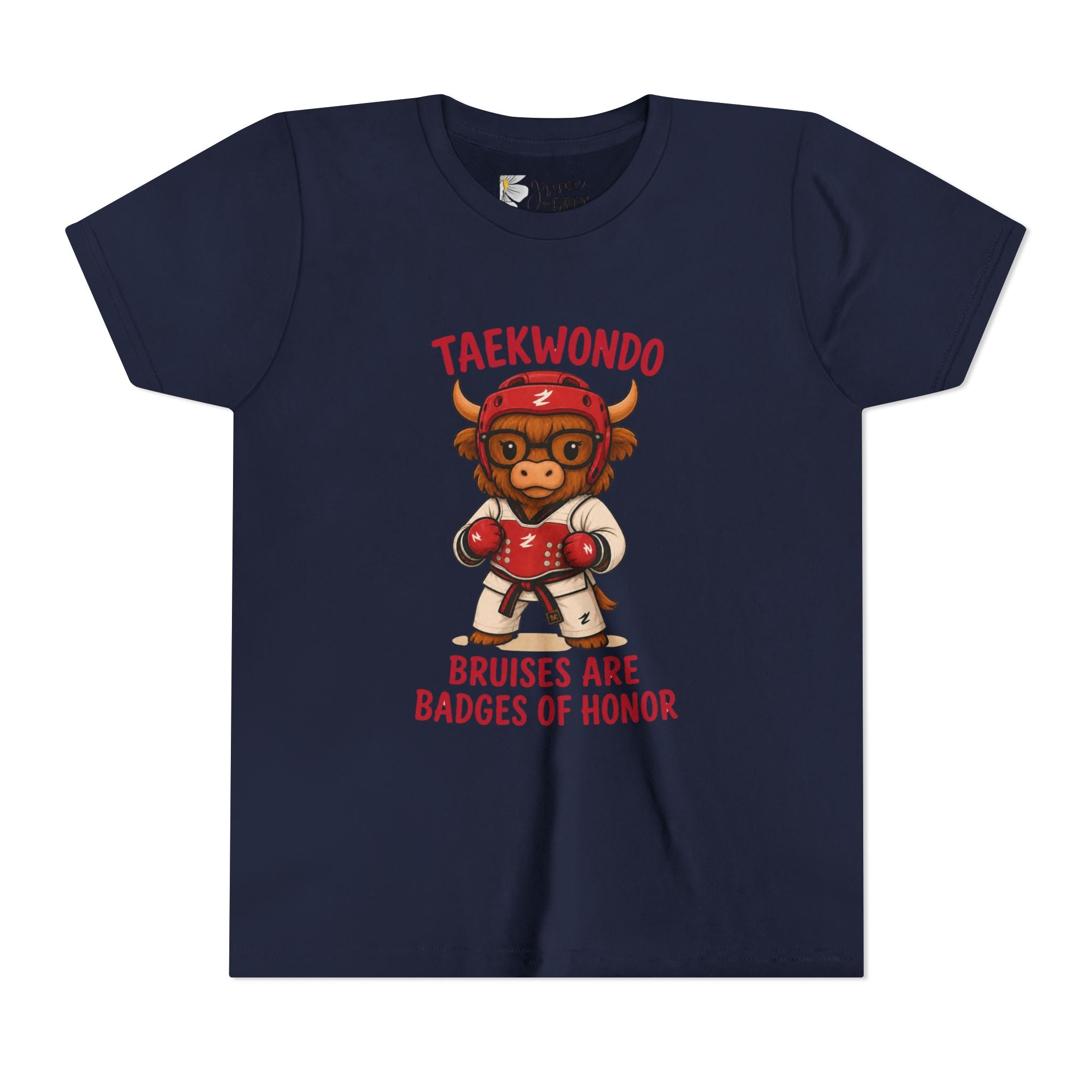 Taekwondo Buffalo Kids Tee | Bruises Are Badges of Honor