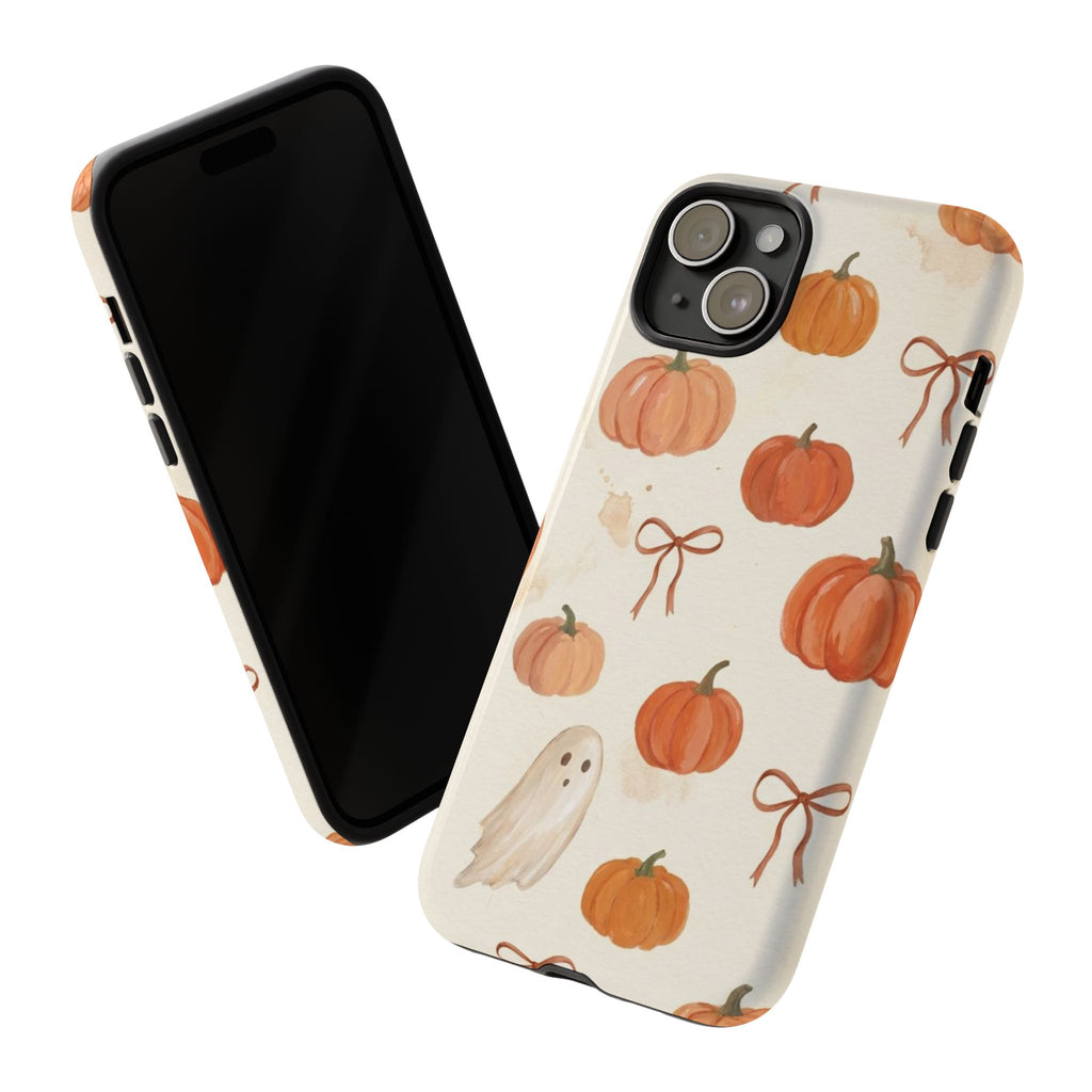 Autumn Pumpkin Ghost Tough Phone Case