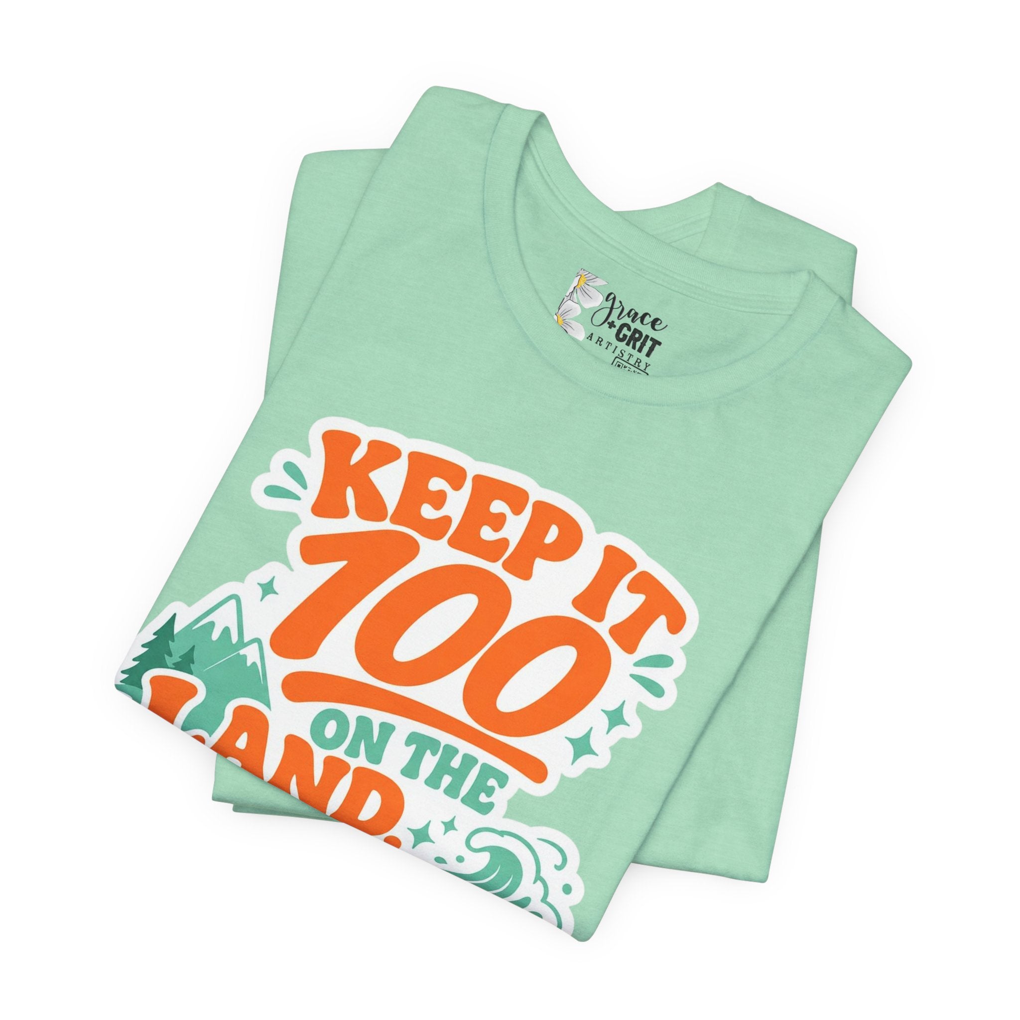 Keep It 100 Tee — On the Land, The Sea, The Sky Graphic T-Shirt