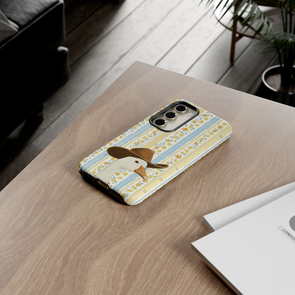 Goose Cowboy Phone Case – Cute Country Floral iPhone Cover