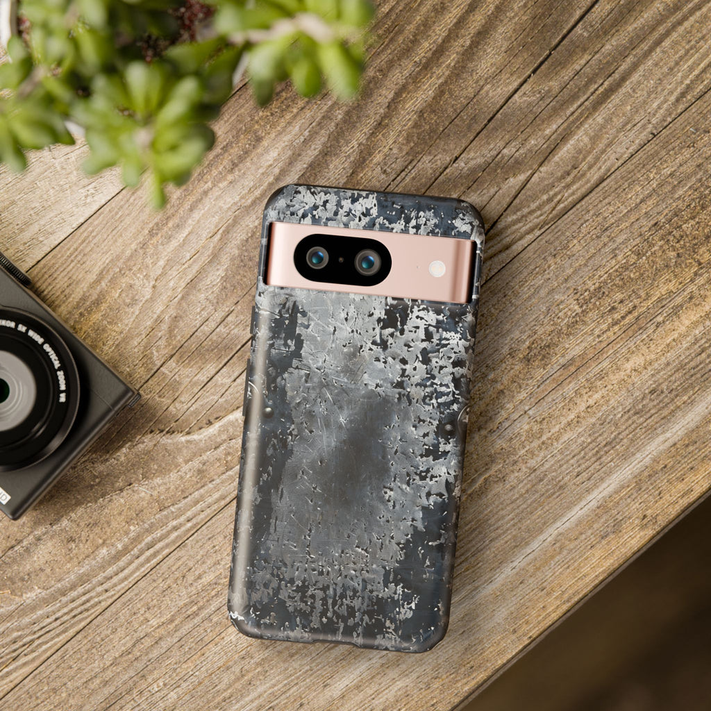 Rugged Rusted Metal Phone Case — Industrial Distressed Armor for iPhone