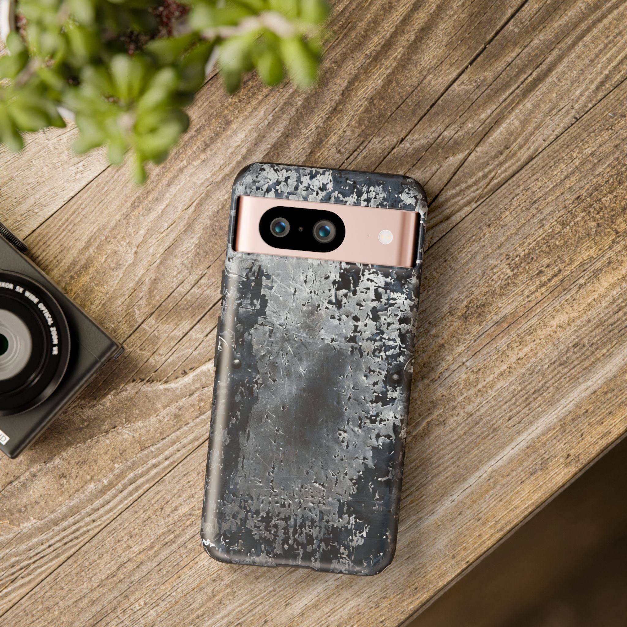 Rugged Rusted Metal Phone Case — Industrial Distressed Armor for iPhone