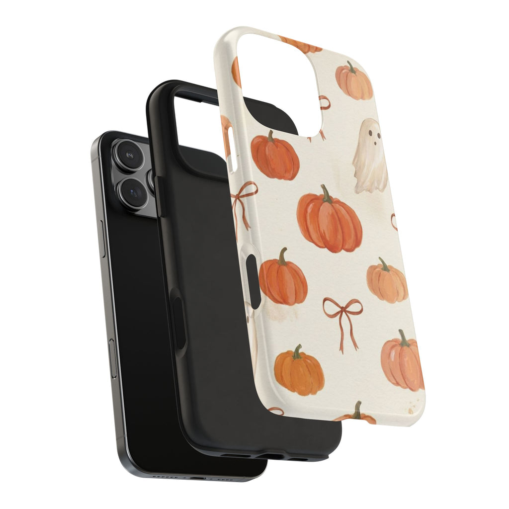 Pumpkin Ghost Phone Case – Cute Halloween Fall Pattern