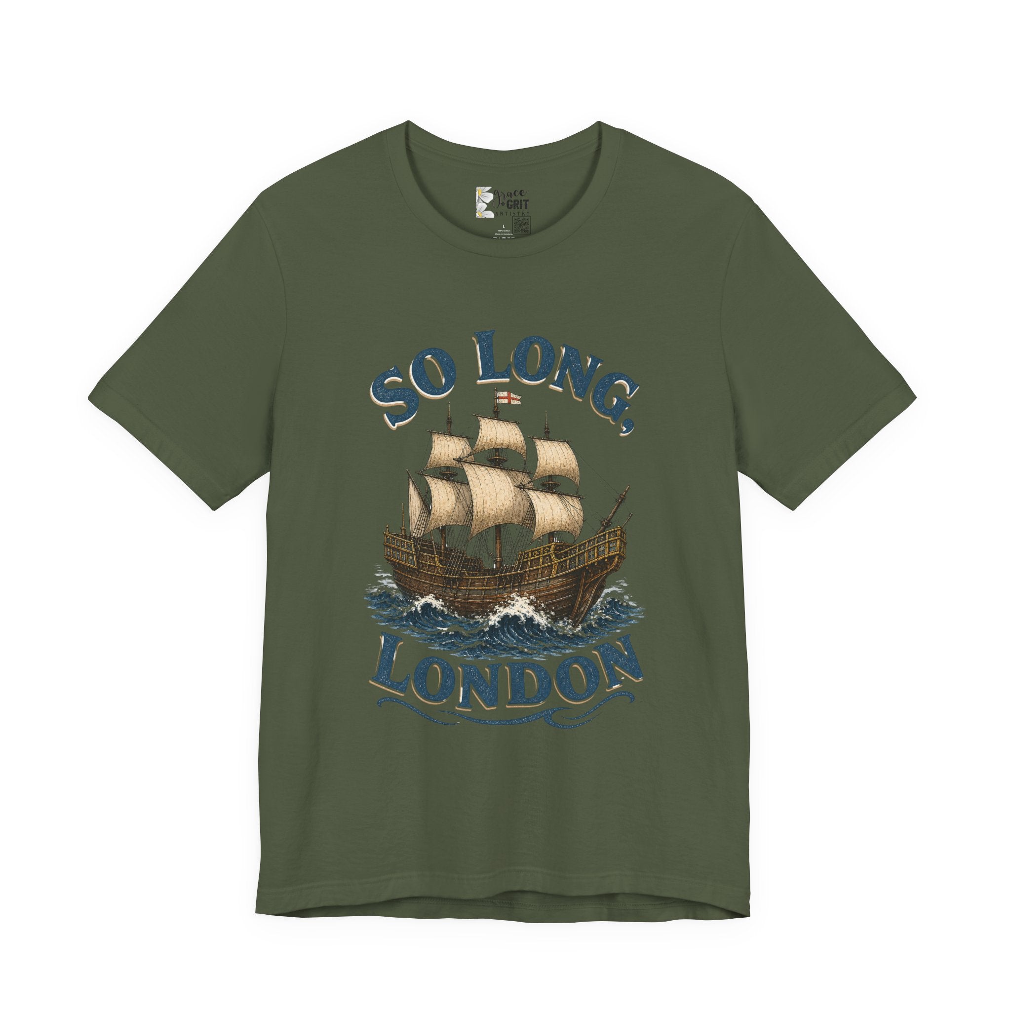 So Long London Ship T-Shirt — Vintage Sailing Graphic Tee