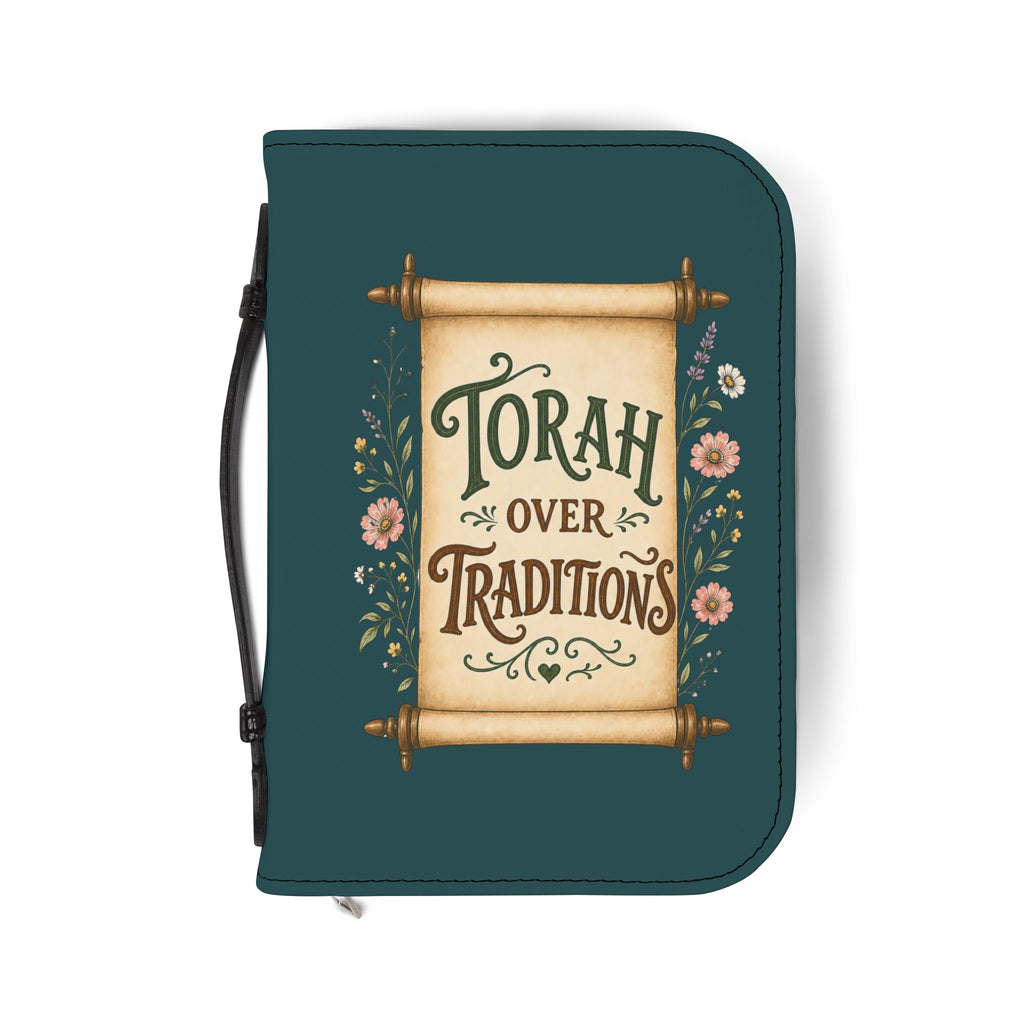Bible Cover — "Torah Over Traditions" Zippered Book Cover