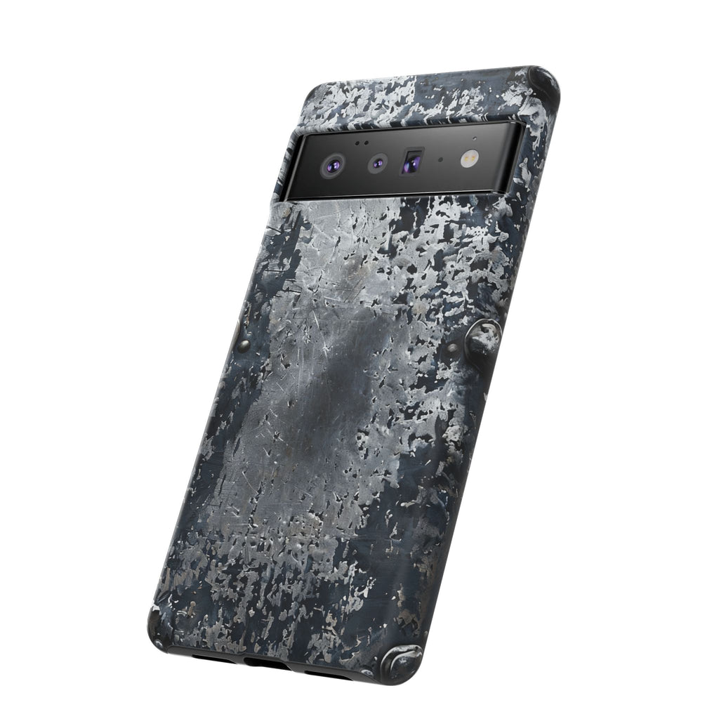 Rugged Rusted Metal Phone Case — Industrial Distressed Armor for iPhone
