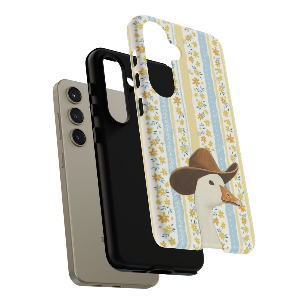 Goose Cowboy Phone Case – Cute Country Floral iPhone Cover