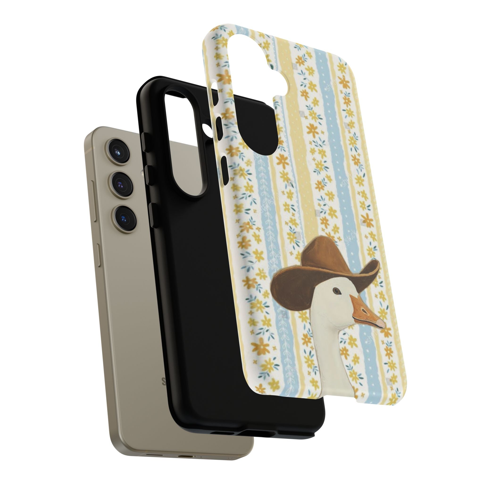 Goose Cowboy Phone Case – Cute Country Floral iPhone Cover