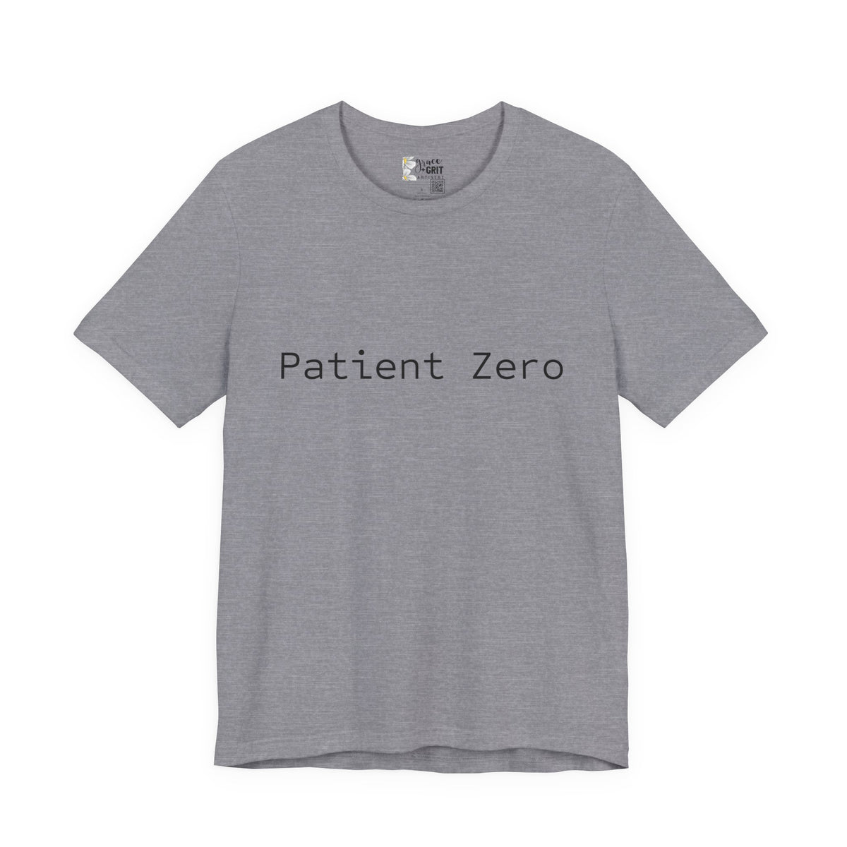 Patient Zero T-Shirt — Minimalist Text Tee