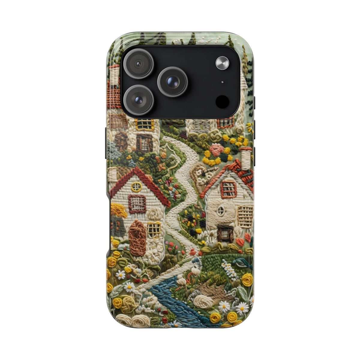 Cozy Cottagecore Village Tough Phone Case