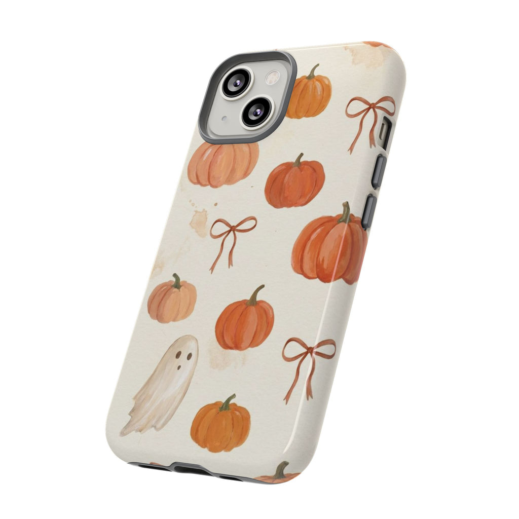 Autumn Pumpkin Ghost Tough Phone Case
