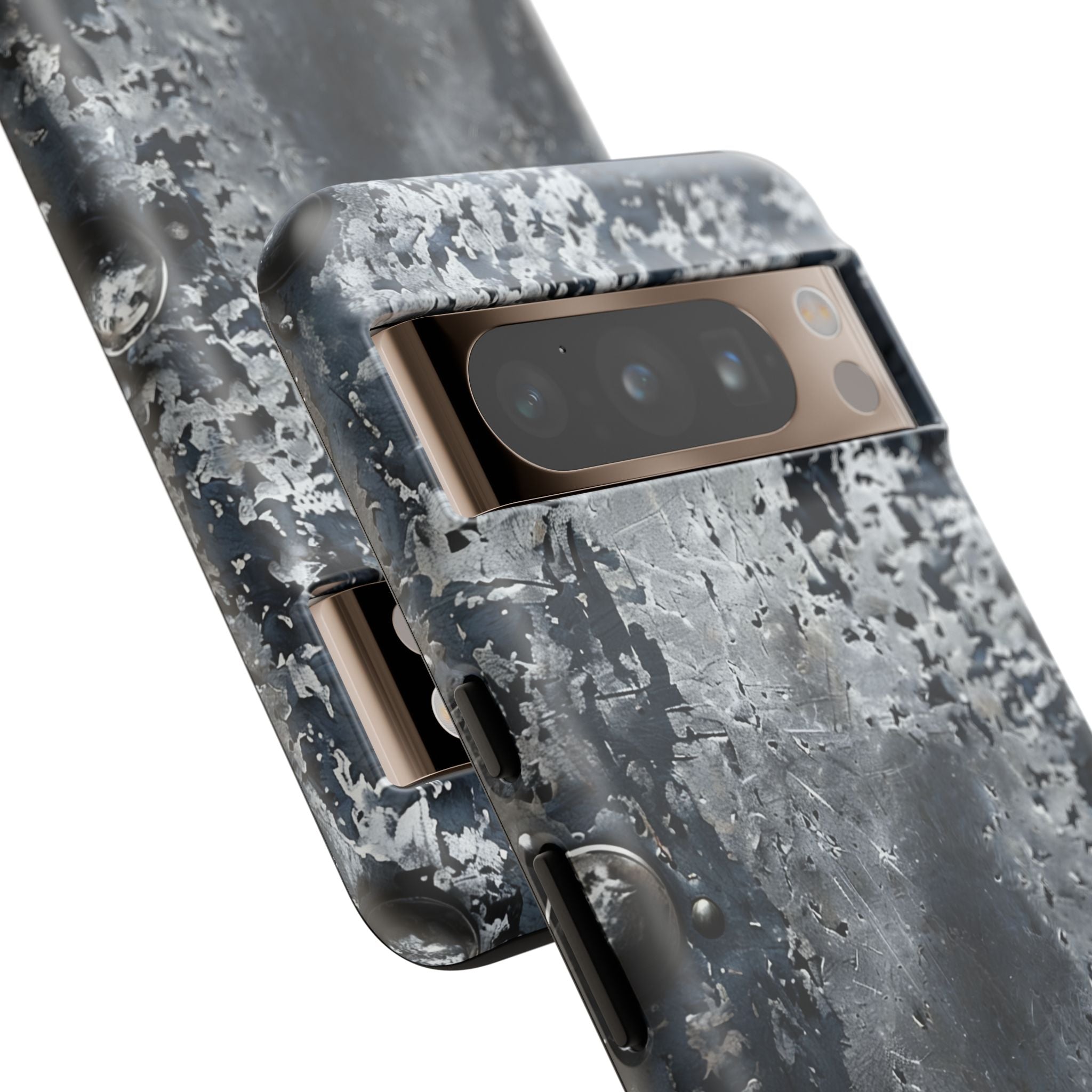 Rugged Rusted Metal Phone Case — Industrial Distressed Armor for iPhone
