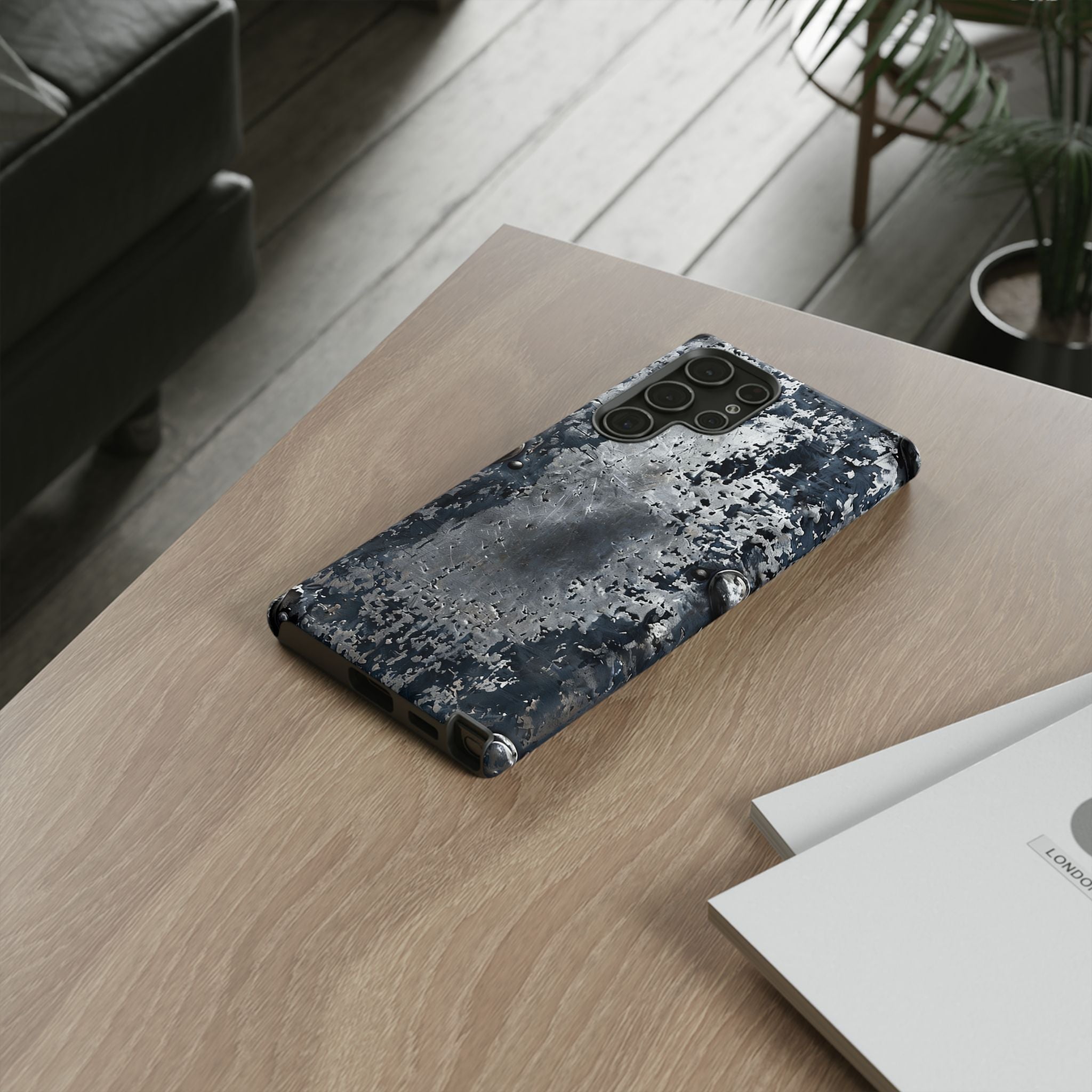 Rugged Rusted Metal Phone Case — Industrial Distressed Armor for iPhone