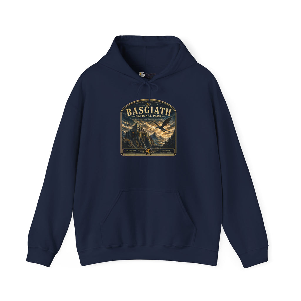 Basgiath Mountain Hoodie – Vintage Wilderness Adventure Pullover