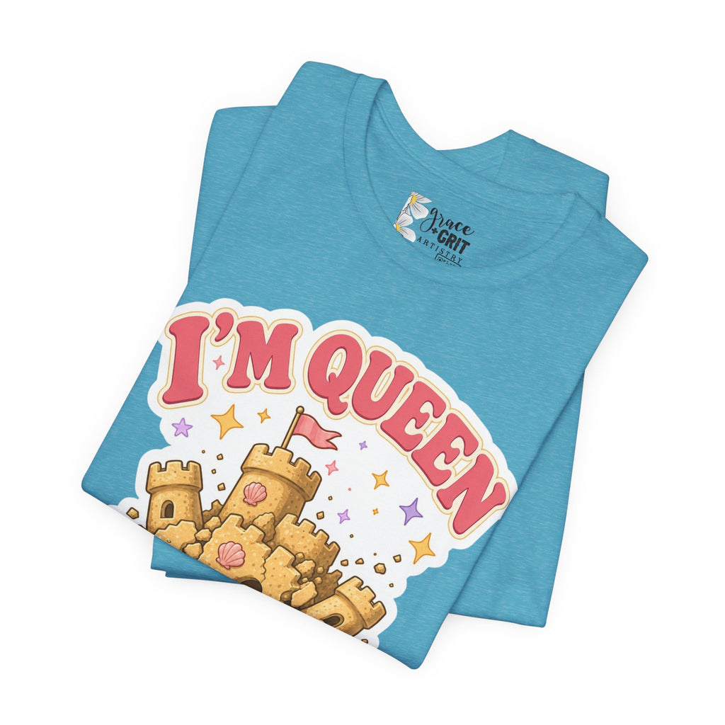 I'm Queen Sandcastle Tee | Cute Beach Princess Graphic Shirt