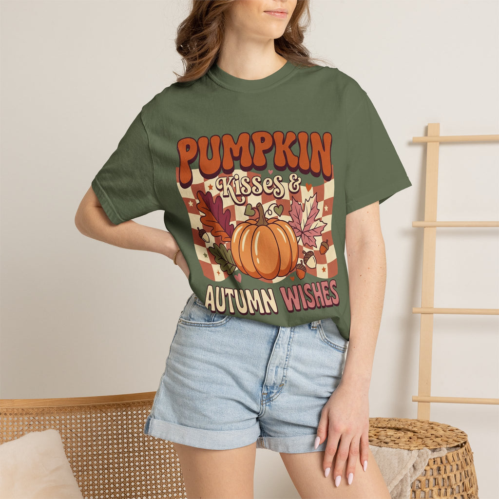 Pumpkin Kisses & Autumn Wishes Fall T-Shirt