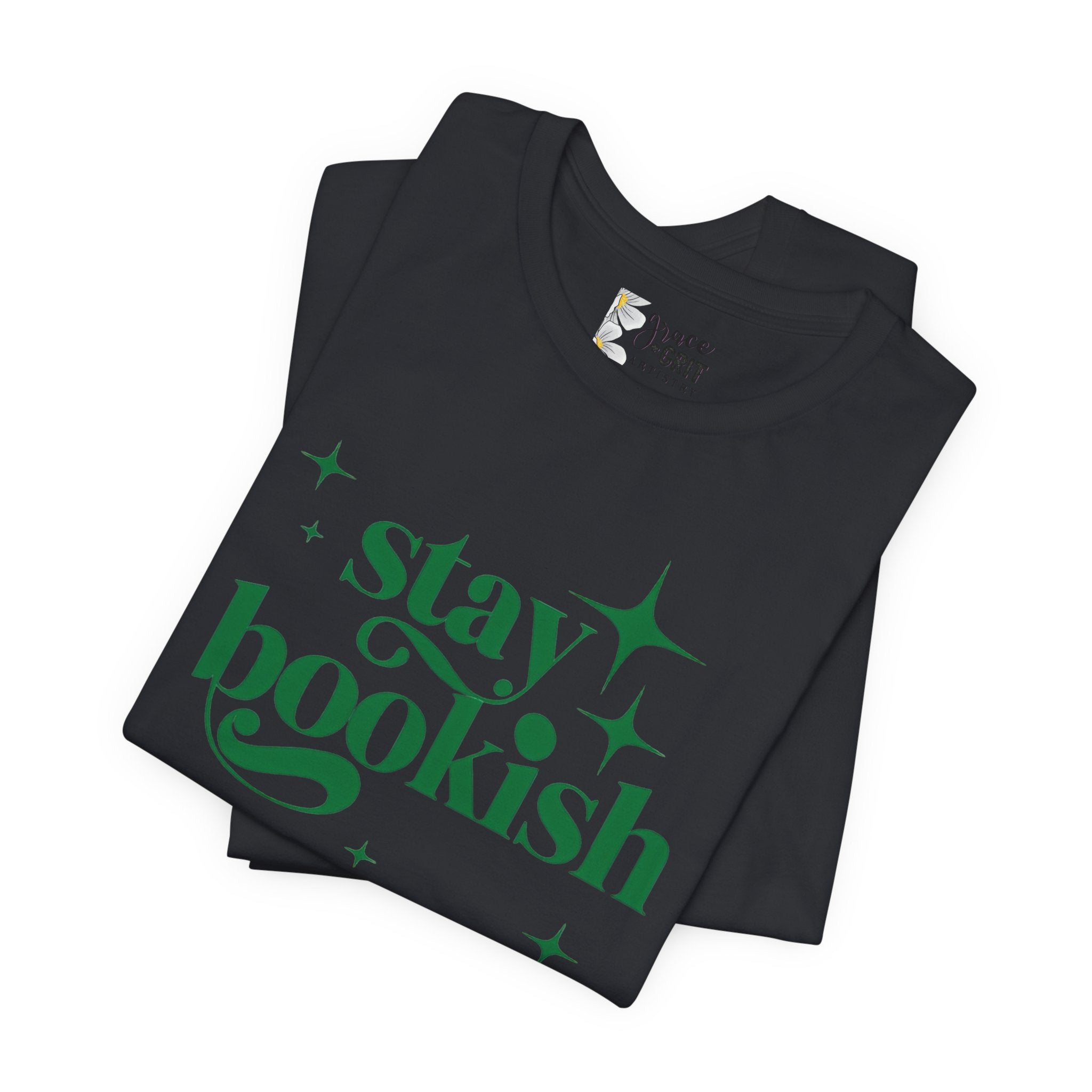 Stay Bookish T-Shirt | Book Lover Typography Tee