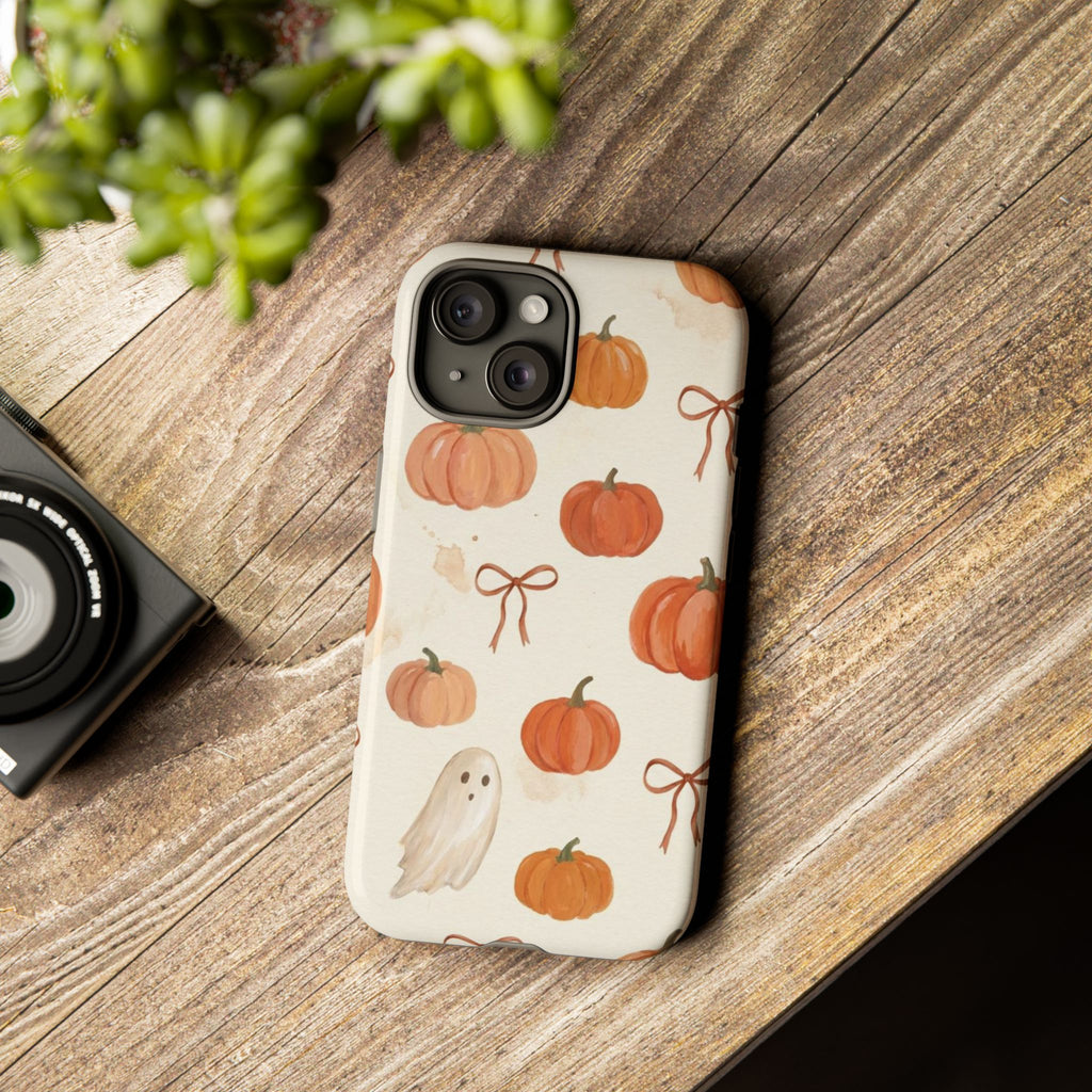 Autumn Pumpkin Ghost Tough Phone Case