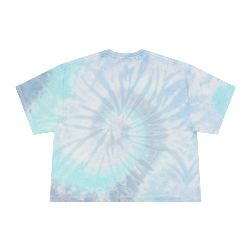 God Bless America Tie-Dye Crop Tee — Women's Patriotic Summer Top
