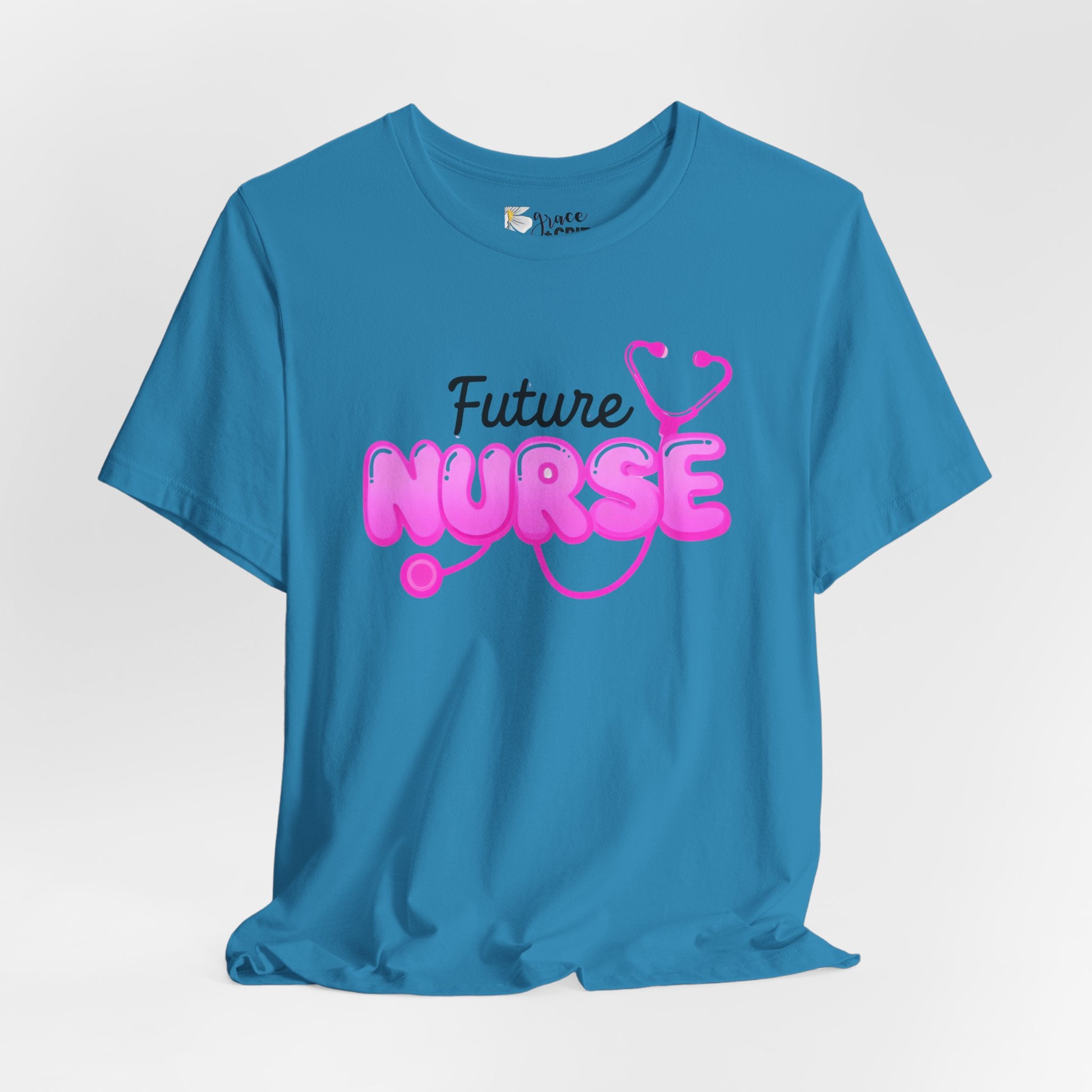 Future Nurse T-Shirt – Pink Stethoscope Nursing Student Tee