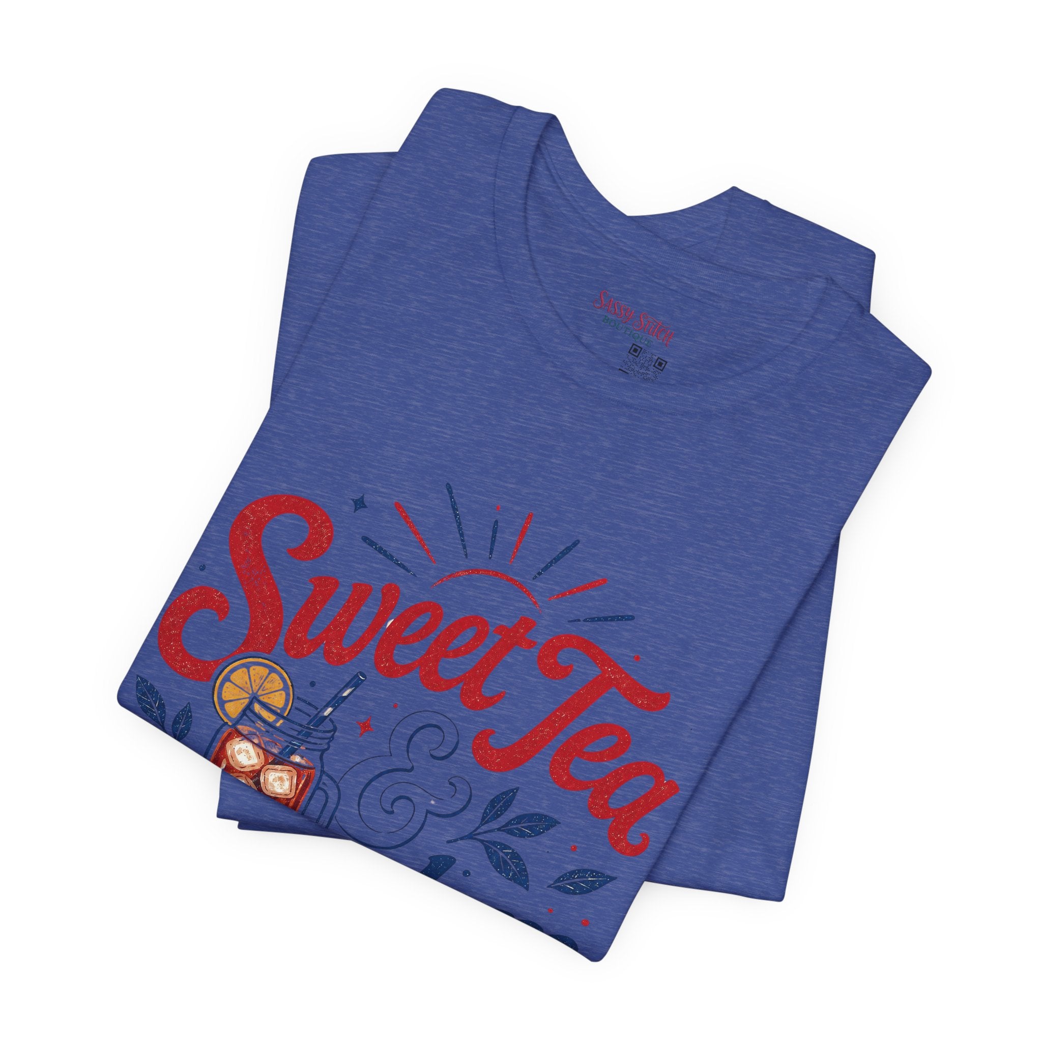Sweet Tea & Freedom T-Shirt — Patriotic Southern Summer Tee