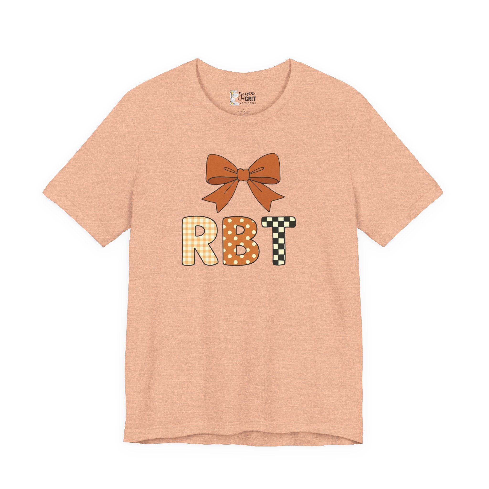 RBT Patch Letters Tee | Bow Monogram Shirt, Checkered & Gingham Initials